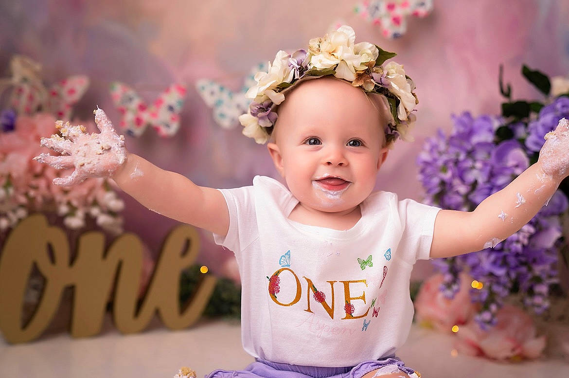 Aspen joined the competition — help win amazing prizes! baby, baby_toddler_clothing, beauty, child, event, flash_photography, flower, fun, gesture, happy, head, headgear, headpiece, joy, person, petal, photograph, pink, skin, smile