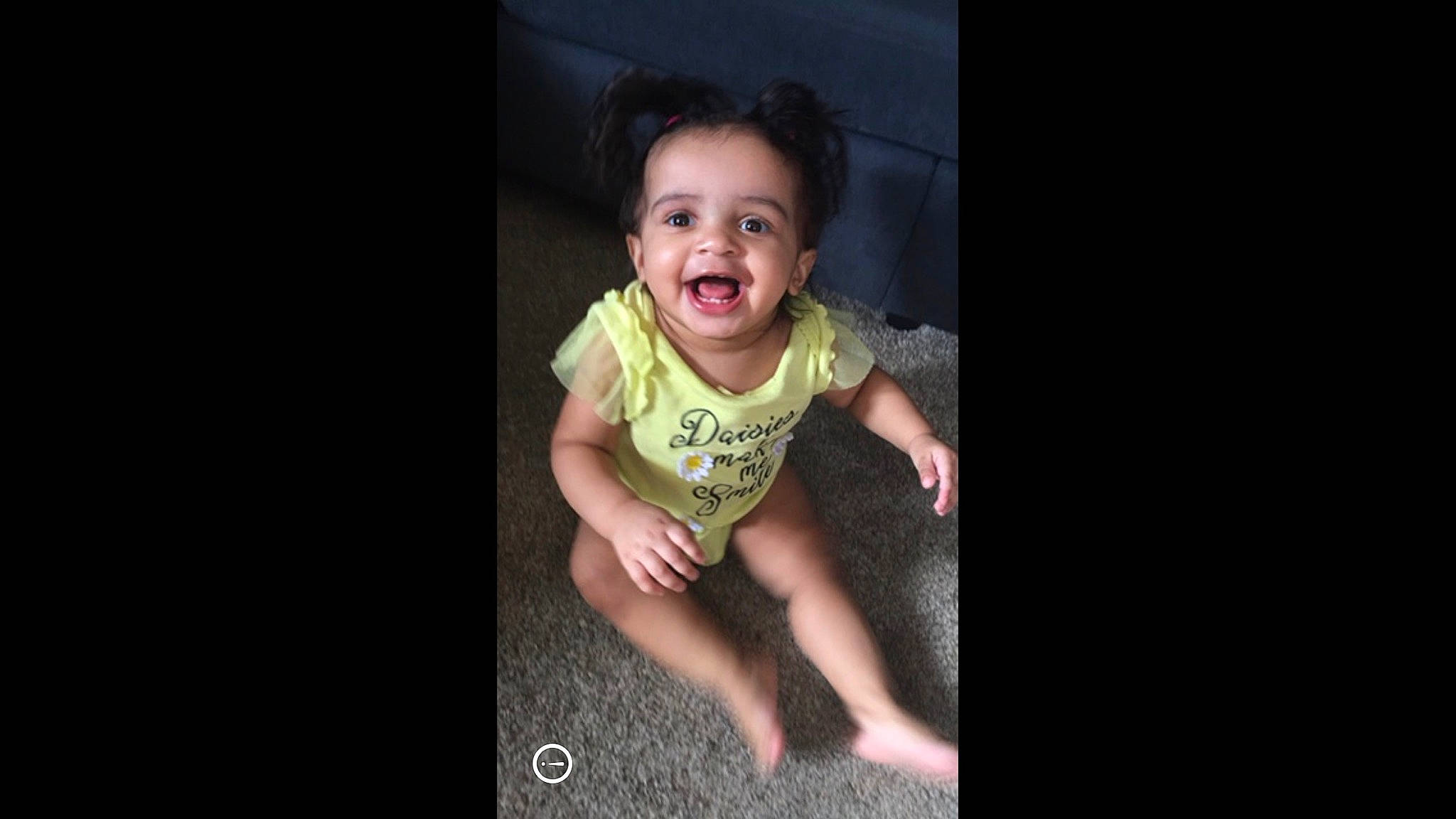 Amiya joined the competition — help win amazing prizes! baby, baby_toddler_clothing, cheek, child, circle, darkness, facial_expression, flash_photography, fun, happy, magenta, monochrome_photography, person, portrait_photography, room, sitting, sleeve, smile, standing, t_shirt