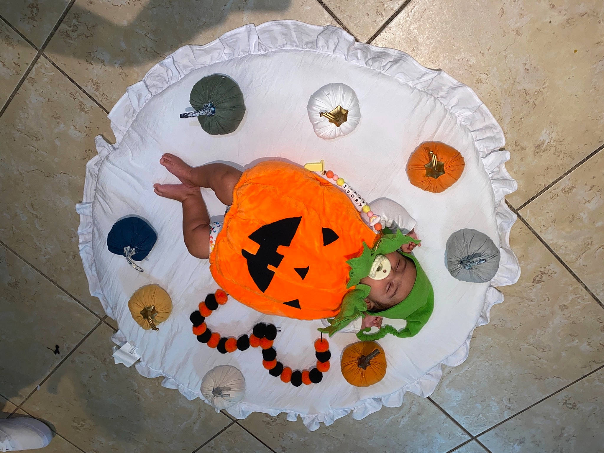 Ivory Marie Garcia joined the competition — help win amazing prizes! art, circle, headwear, illustration, orange, person, pumpkin