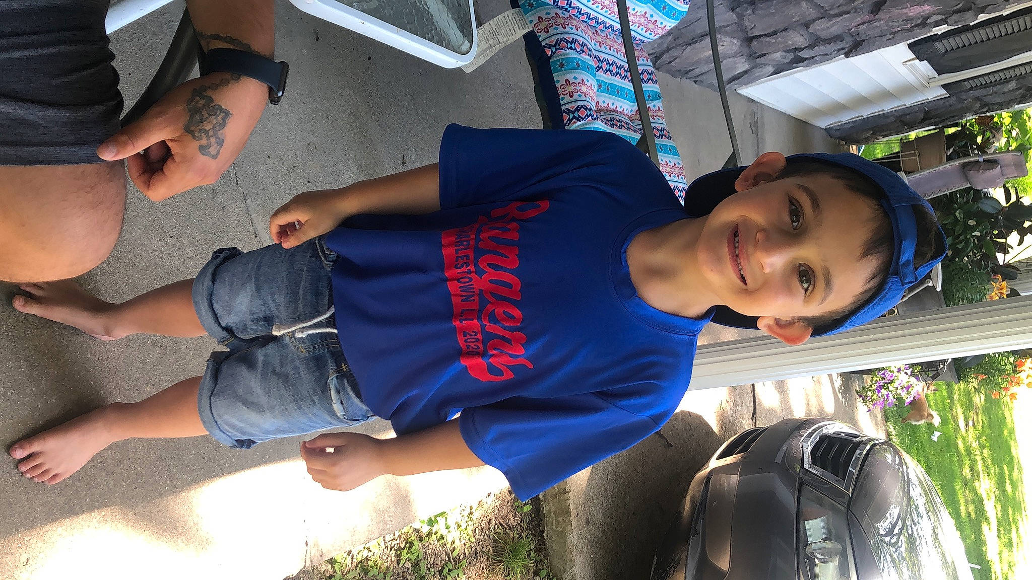 Larenzo joined the competition — help win amazing prizes! arm, elbow, electric_blue, fun, hat, human_leg, joint, joy, leg, leisure, mouth, muscle, person, plant, shorts, smile, sports_equipment, t_shirt, thigh, travel