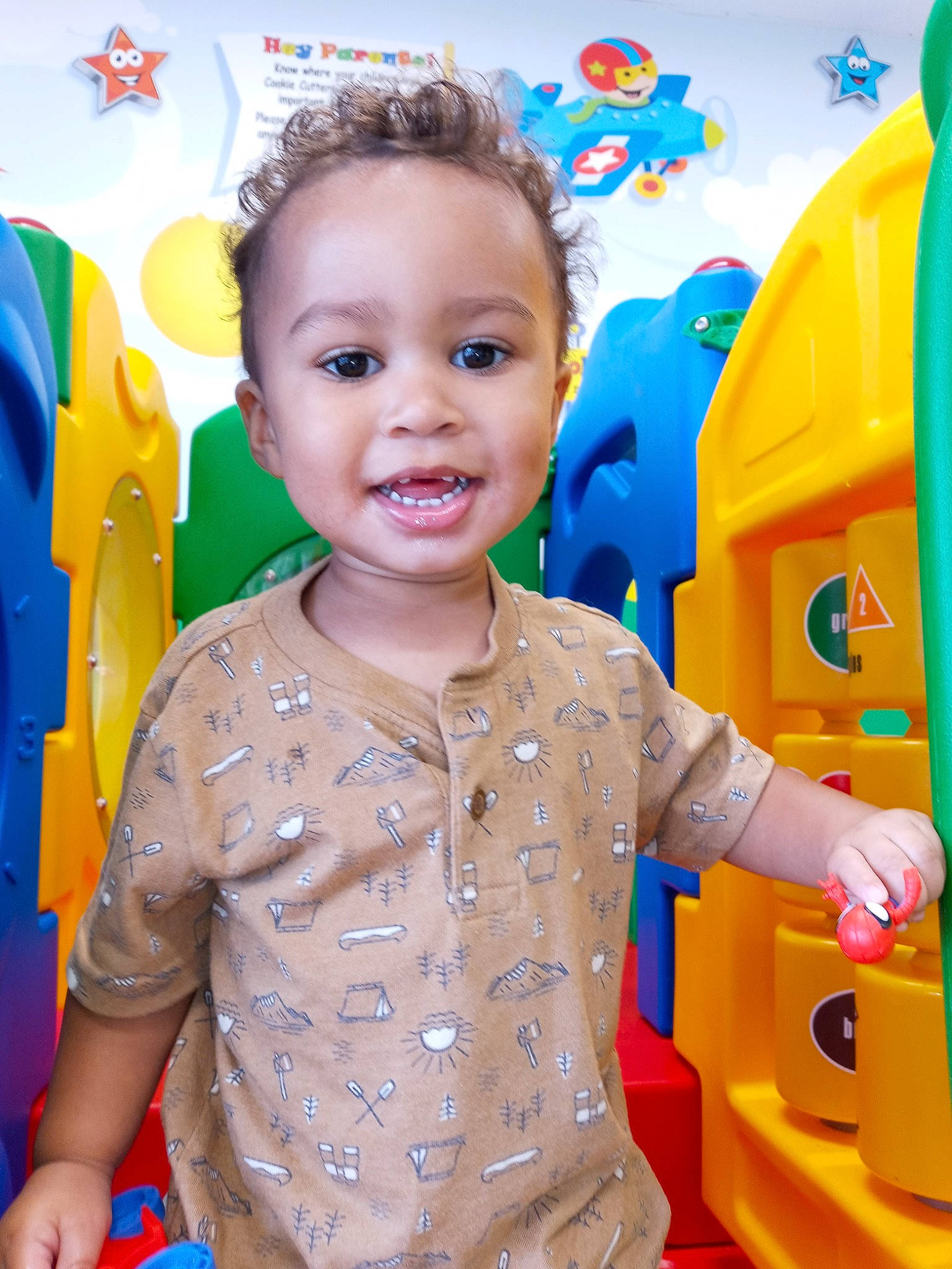 Jayden joined the competition — help win amazing prizes! baby_playing_with_toys, baby_toddler_clothing, blue, child, electric_blue, fun, happy, joy, kindergarten, leisure, person, play, public_space, recreation, room, smile, standing, summer, t_shirt, toddler