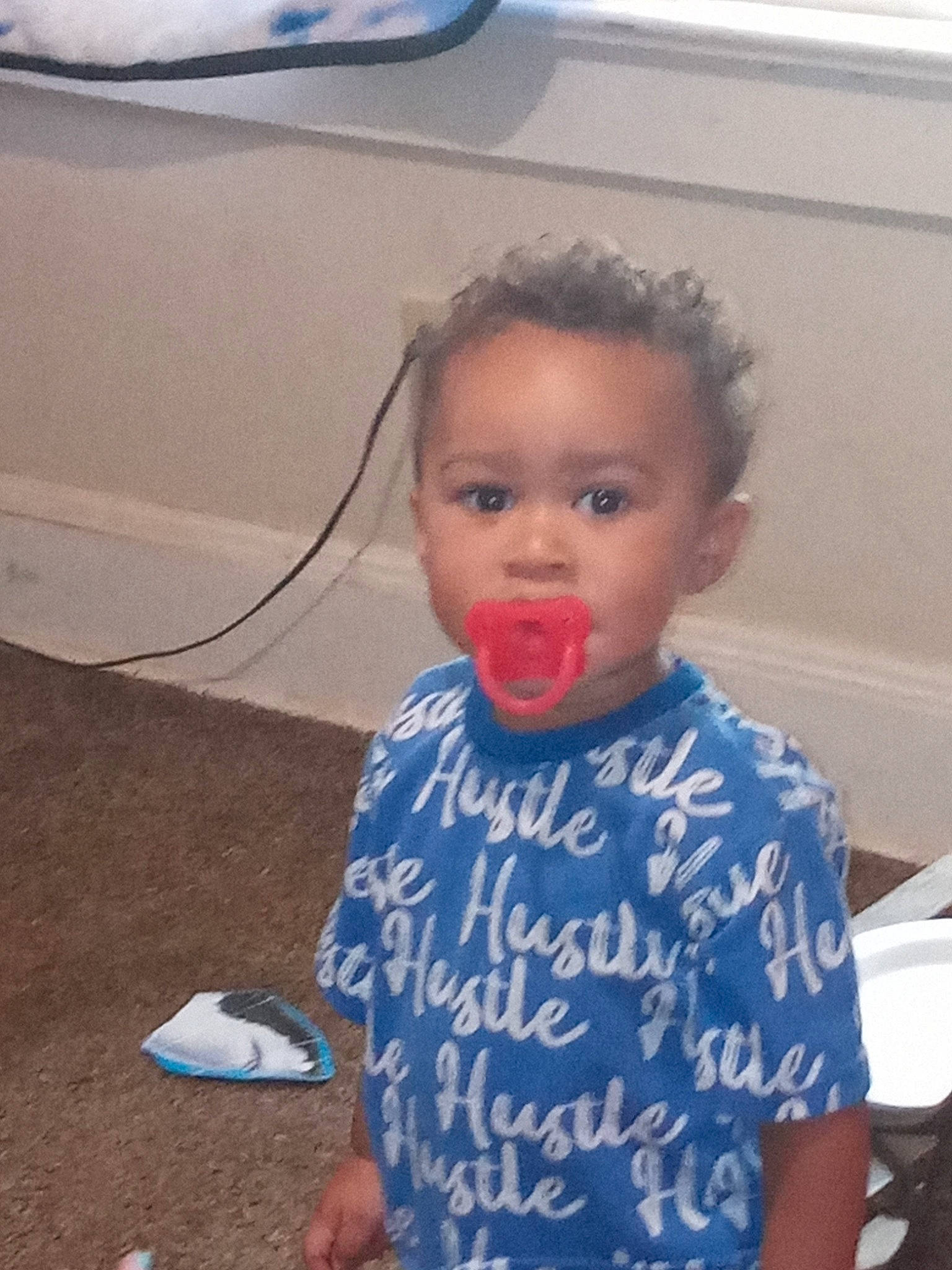 Jayden joined the competition — help win amazing prizes! automotive_exterior, baby, baby_toddler_clothing, child, electric_blue, eye, face, fun, hair, happy, head, nose, person, play, sitting, skin, sleeve, t_shirt, toddler, vacation