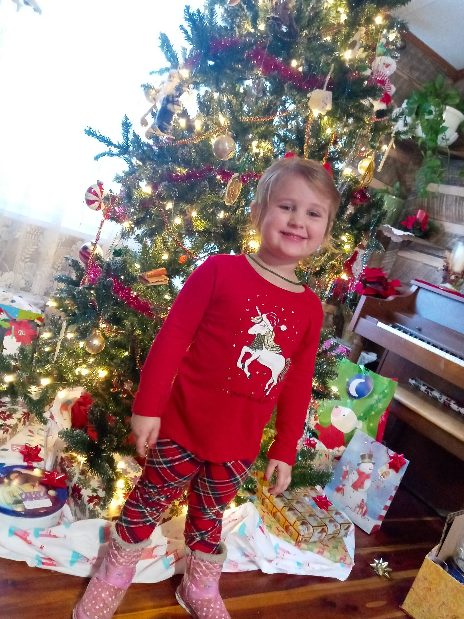 Adalina is registered to the contest to win money with this photo: christmas, christmas_decoration, christmas_eve, christmas_lights, christmas_ornament, christmas_tree, conifer, event, festival, fir, holiday, holiday_ornament, home, interior_design, joy, ornament, person, pine, pine_family, red