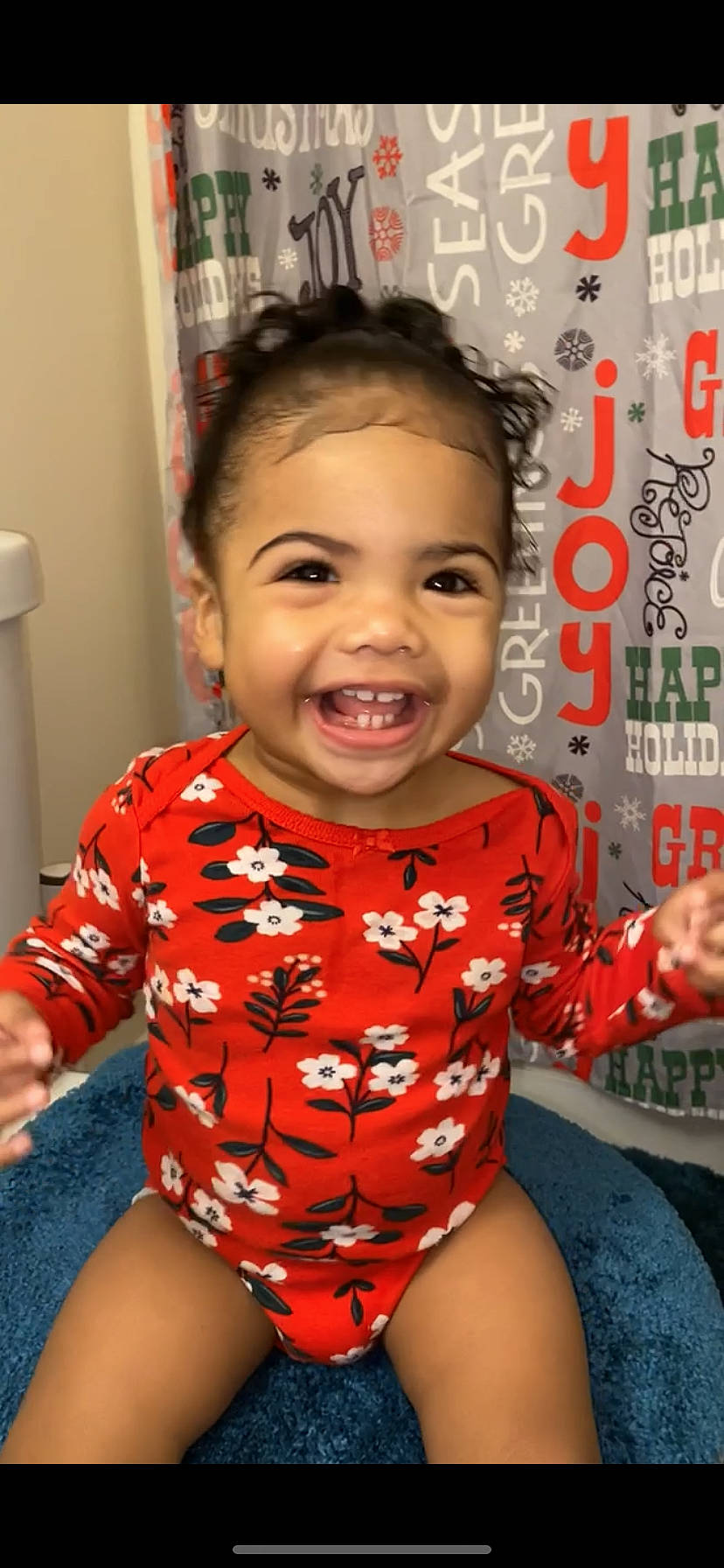 Katalaya joined the competition — help win amazing prizes! baby, baby_laughing, baby_toddler_clothing, cheek, child, eyebrow, eyelash, facial_expression, forehead, happy, iris, joy, laugh, mouth, nightwear, overall, person, skin, toddler, tongue