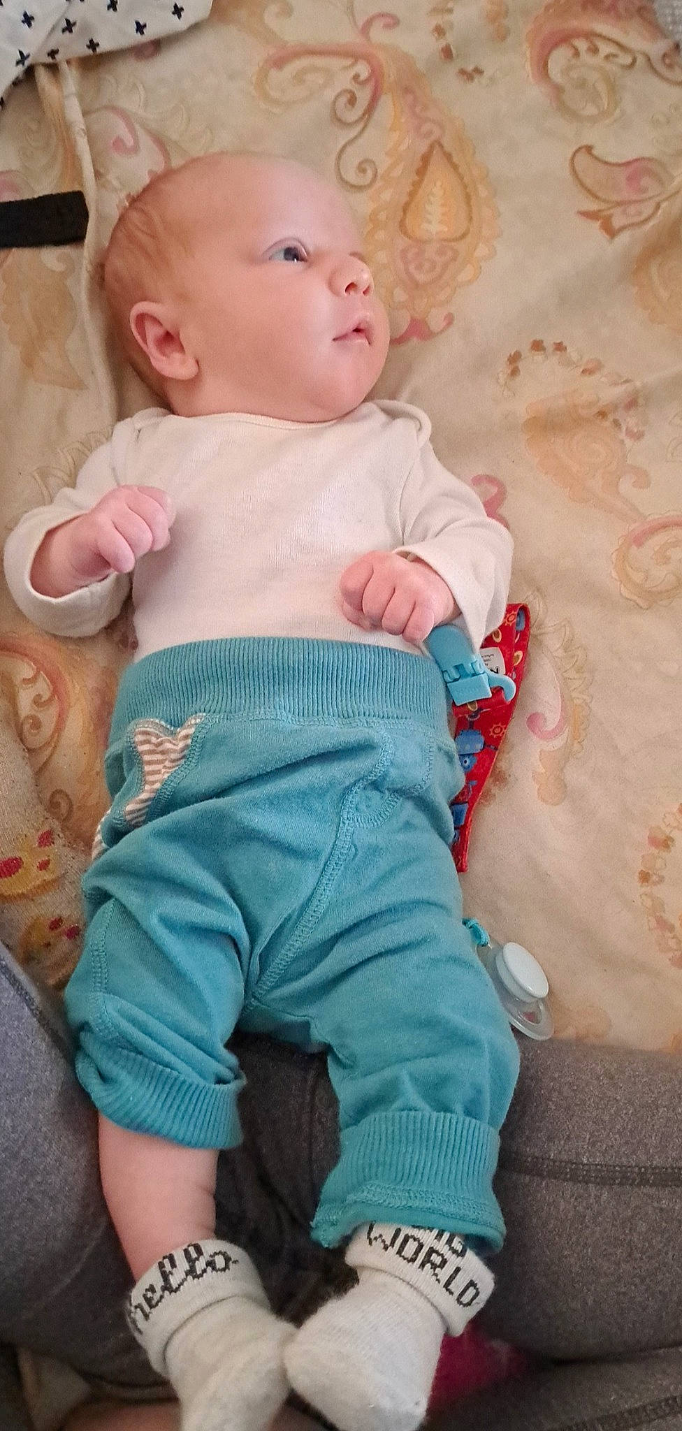 Brantley joined the competition — help win amazing prizes! arm, baby, baby_toddler_clothing, cheek, chin, comfort, eye, finger, head, human_body, iris, mouth, neck, nose, person, pink, product, skin, sleeve, stomach