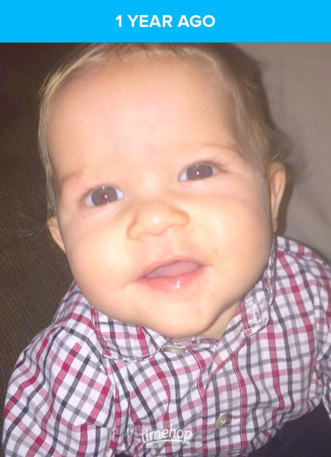 Kaiden is registered to the contest to win money with this photo: baby, baby_making_funny_faces, cheek, child, chin, eye, eyebrow, face, facial_expression, forehead, head, iris, lip, mouth, neck, nose, person, photo_caption, skin, smile