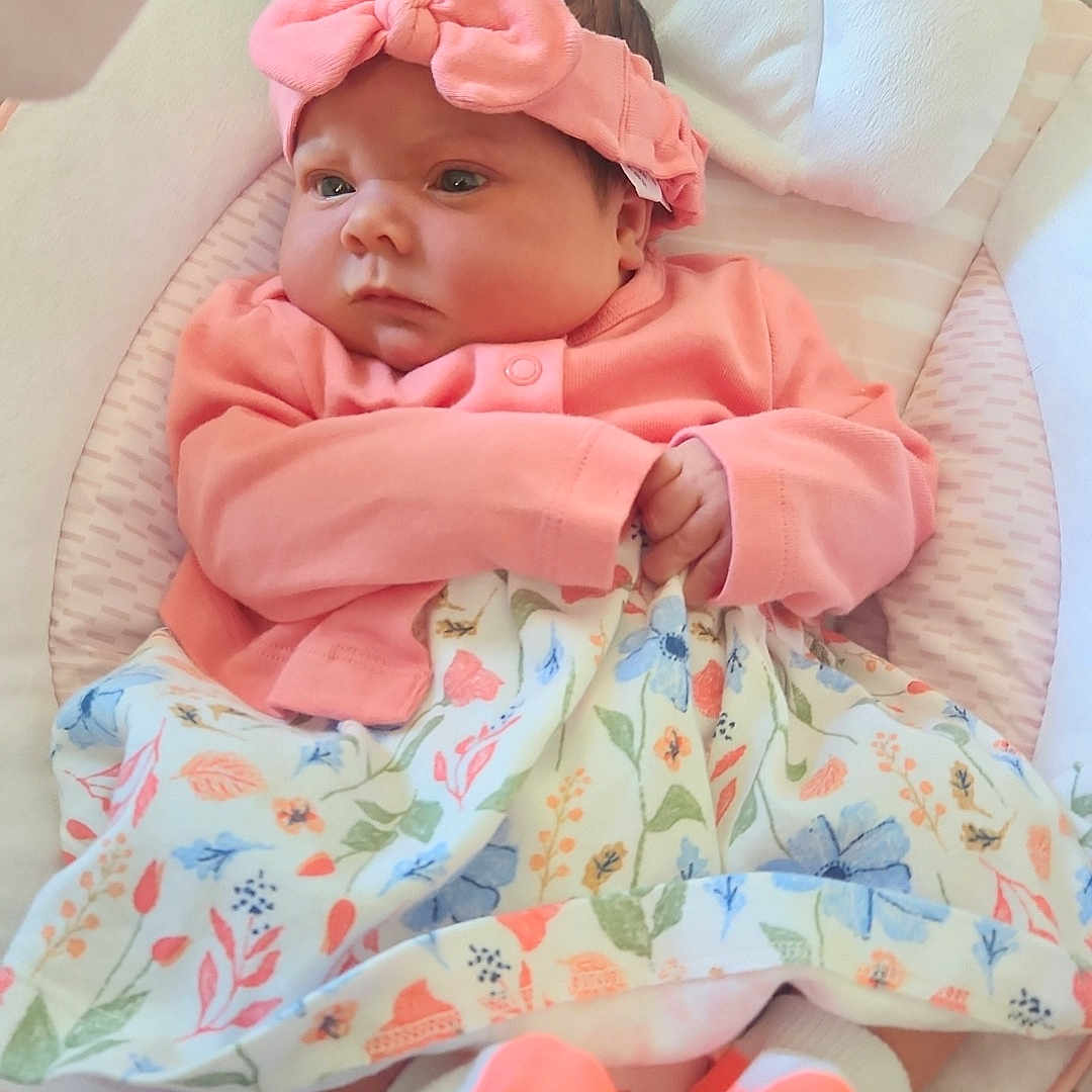 Everly joined the competition — help win amazing prizes! baby, bed, blanket, clothing, crib, cushion, face, furniture, hat, head, homedecor, hosiery, infantbed, newborn, person, photography, portrait, quilt, sleeping, sock