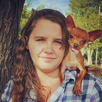 Lucky joined the competition — help win amazing prizes! canidae, carnivore, chihuahua, companion_dog, dog, dog_breed, ear, fawn, hair, happy, love, mammal, puppy, puppy_love, russkiy_toy, selfie, toy_dog