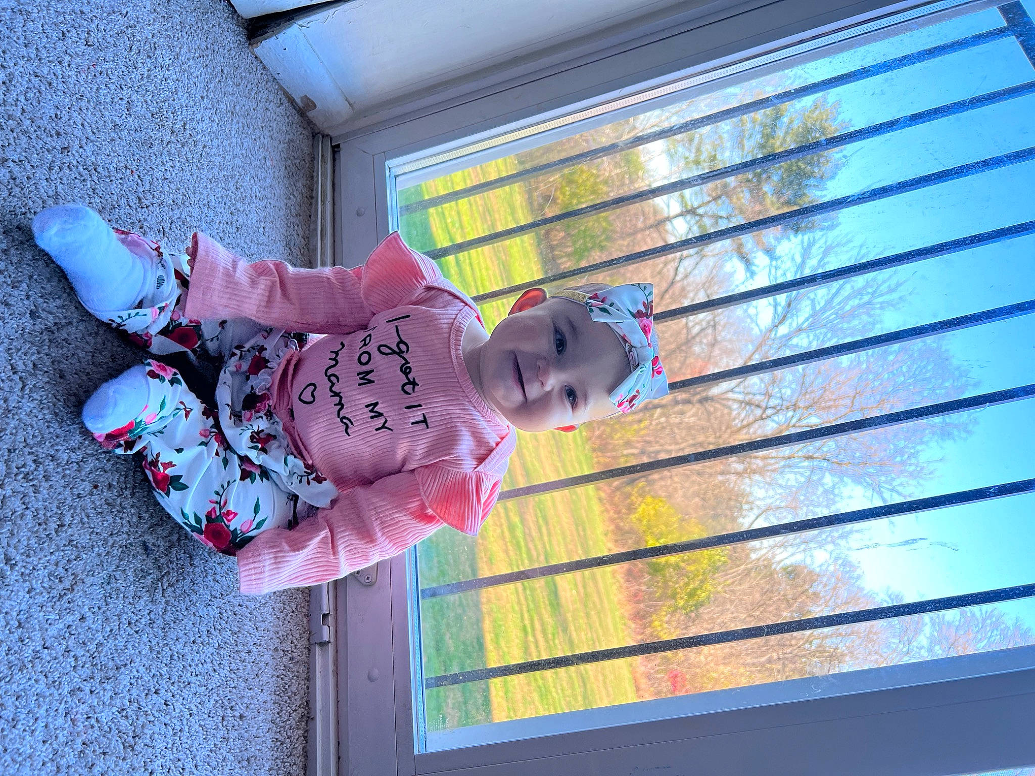 Mayliani joined the competition — help win amazing prizes! baby, baby_toddler_clothing, blue, child, daylighting, electric_blue, fun, headwear, joy, leisure, magenta, mammal, pattern, person, room, sitting, tints_and_shades, toddler, tree, vacation