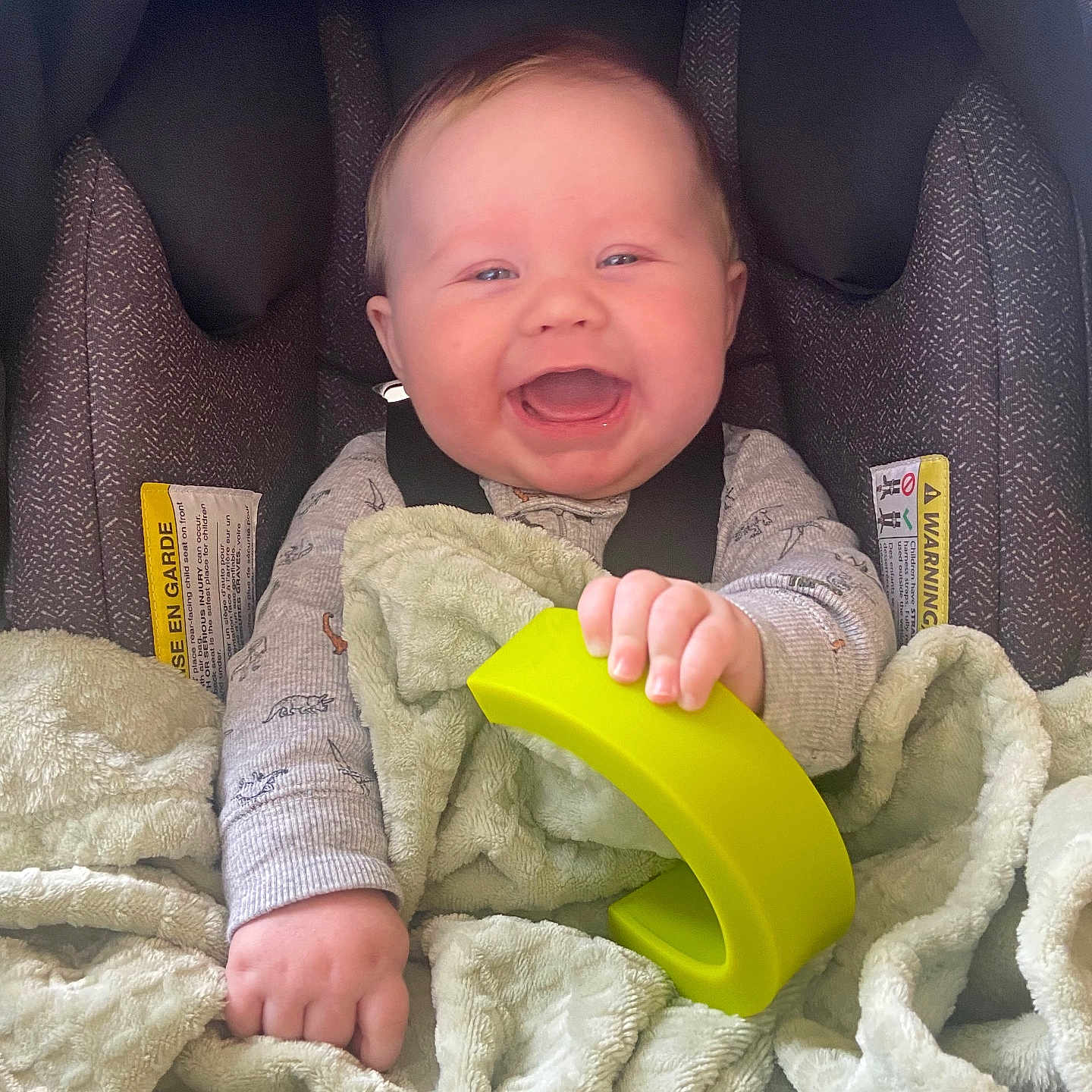 Kayce joined the competition — help win amazing prizes! baby, babylaughing, blanket, face, happy, head, homedecor, laughing, person, photography, portrait, quilt, smile
