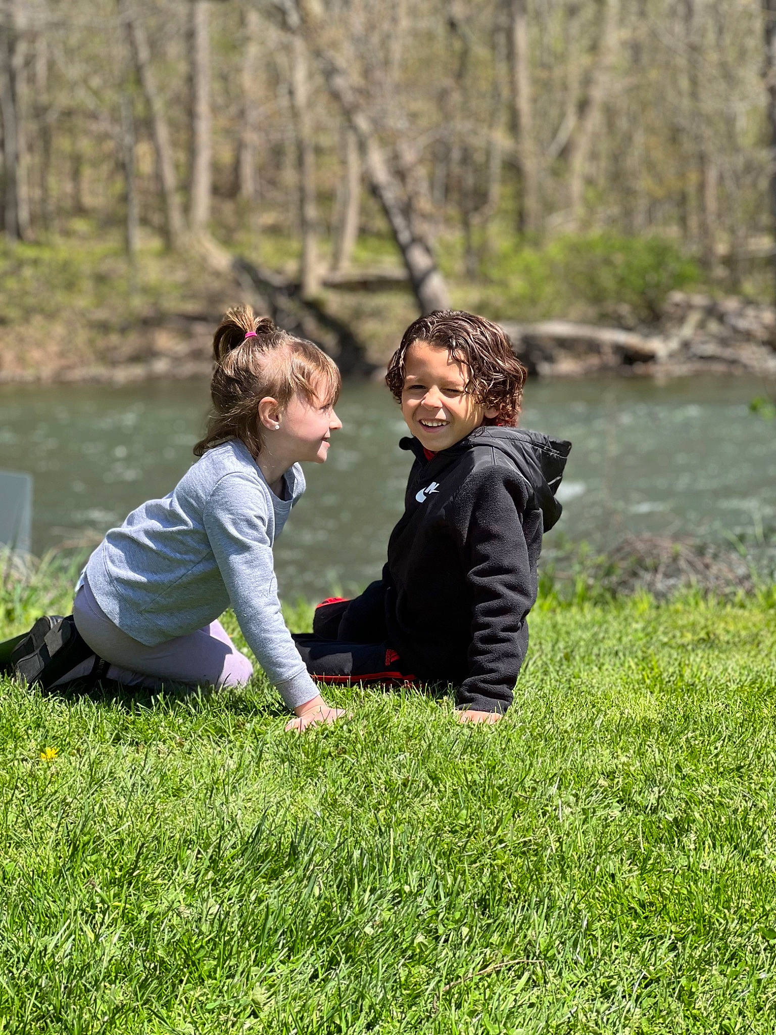 Jeavanna is registered to the contest to win money with this photo: fun, gesture, grass, grassland, happy, head, joy, lake, leaf, leisure, mammal, meadow, natural_environment, natural_landscape, people_in_nature, person, plant, recreation, smile, tree