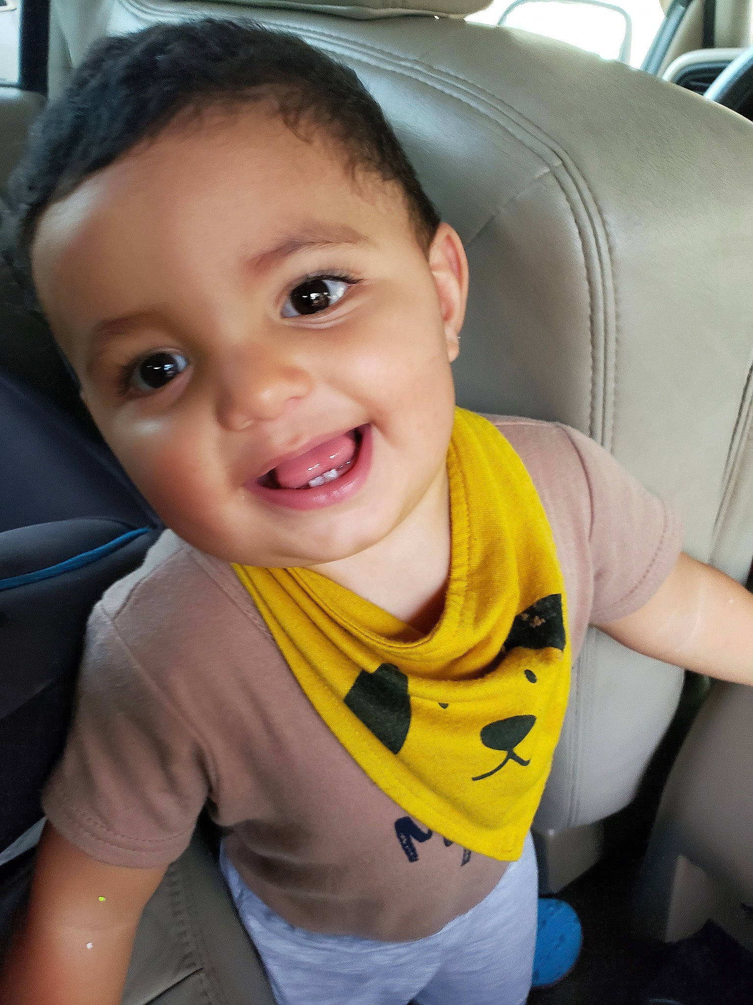 Karlitos Nathaniel joined the competition — help win amazing prizes! baby, baby_carriage, baby_in_car_seat, car_seat, cheek, child, face, facial_expression, happy, head, joy, mouth, neck, nose, person, seat_belt, skin, smile, toddler, yellow