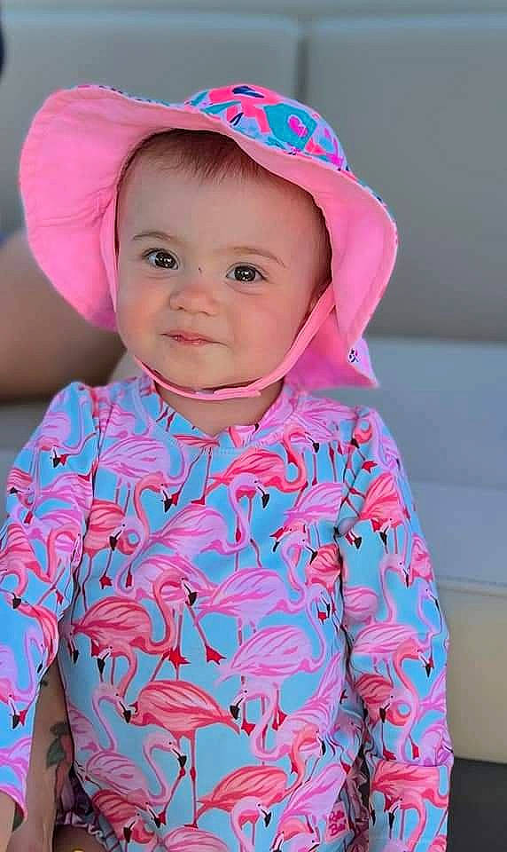 Kendra joined the competition — help win amazing prizes! azure, baby_toddler_clothing, cheek, chin, dress, eye, face, facial_expression, hairstyle, happy, head, joy, lip, neck, nose, organ, outerwear, person, purple, skin