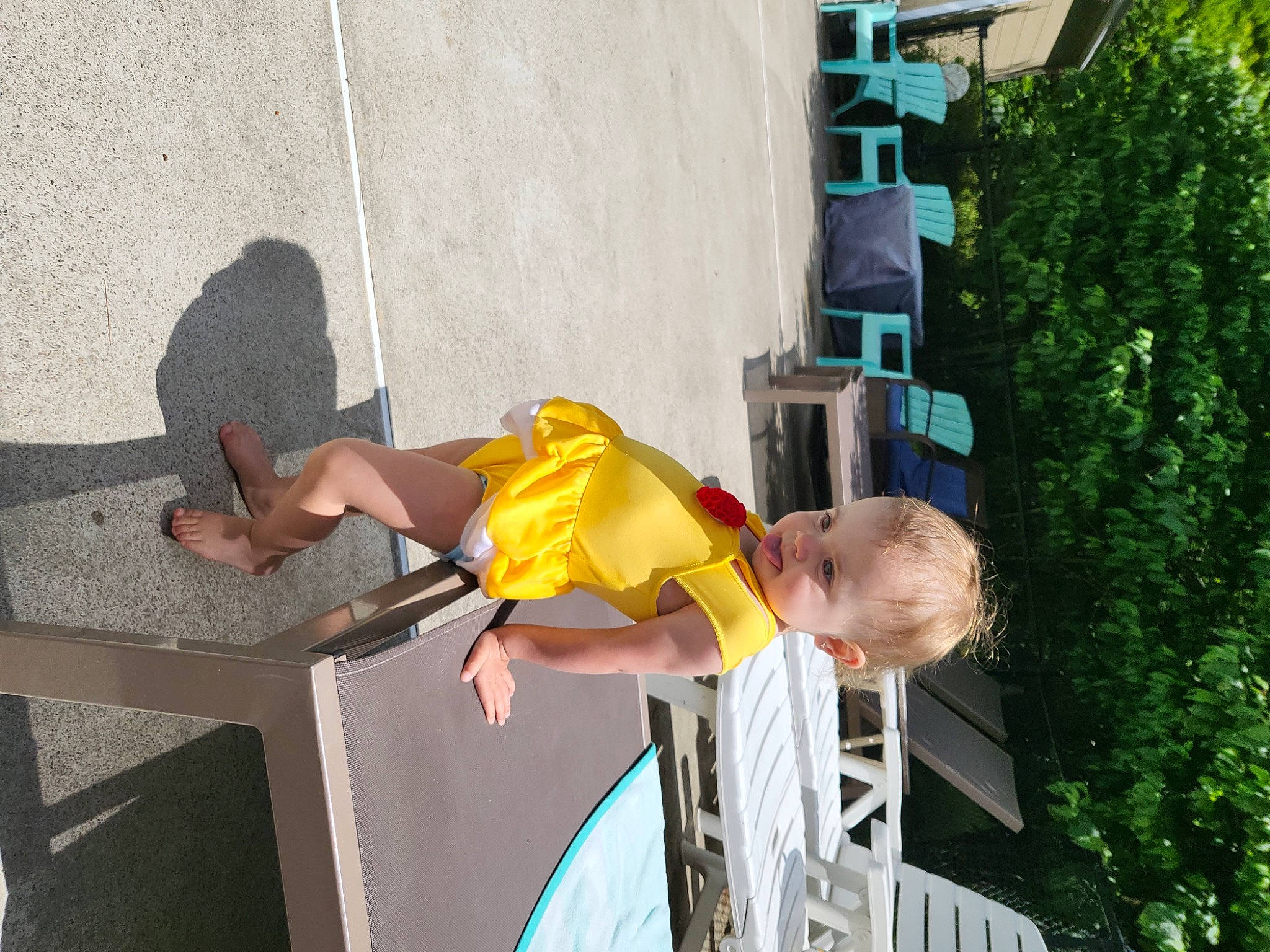 Kendra joined the competition — help win amazing prizes! fun, hat, human_leg, leisure, person, sandal, shorts, t_shirt, toddler, tree, vacation, yellow