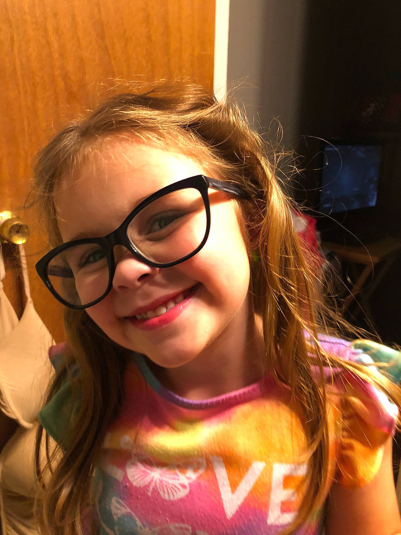 Khloé joined the competition — help win amazing prizes! cheek, chin, ear, eye, eyebrow, eyelash, eyewear, face, facial_expression, forehead, glasses, hair, hairstyle, jaw, joy, lip, mouth, nose, person, skin