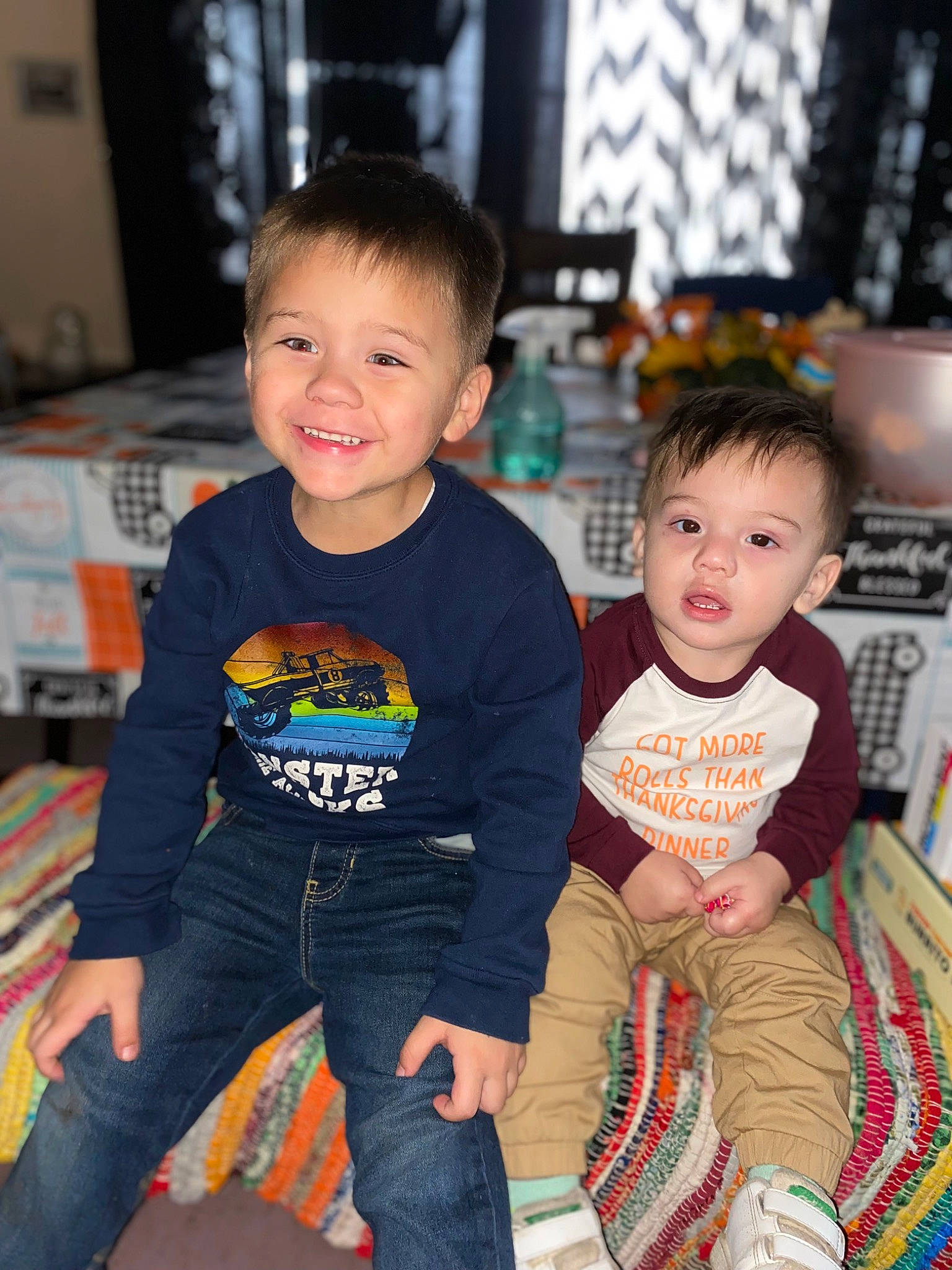 Lucio is registered to the contest to win money with this photo: baby, baby_toddler_clothing, child, chin, event, eye, face, flooring, fun, hairstyle, happy, head, joy, leisure, person, sitting, skin, sleeve, smile, standing