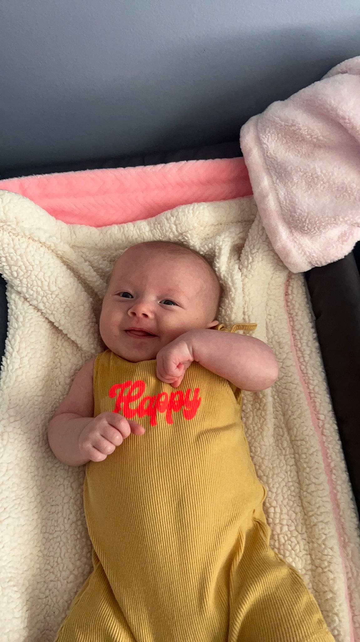 Braylynn joined the competition — help win amazing prizes! baby, baby_products, baby_sleeping, baby_toddler_clothing, cheek, child, comfort, fur, linens, lip, nail, person, room, sitting, skin, sleeve, textile, thumb, toddler, wood