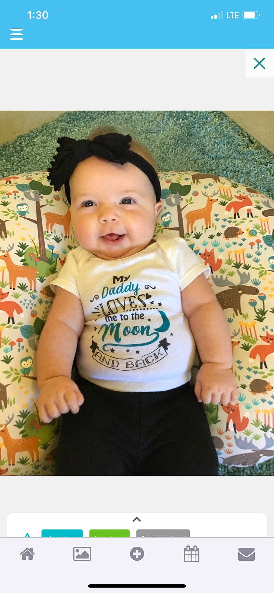 Haisley is registered to the contest to win money with this photo: baby, baby_products, baby_toddler_clothing, cheek, child, clothing, cool, pattern, person, product, sleeve, t_shirt, toddler, top