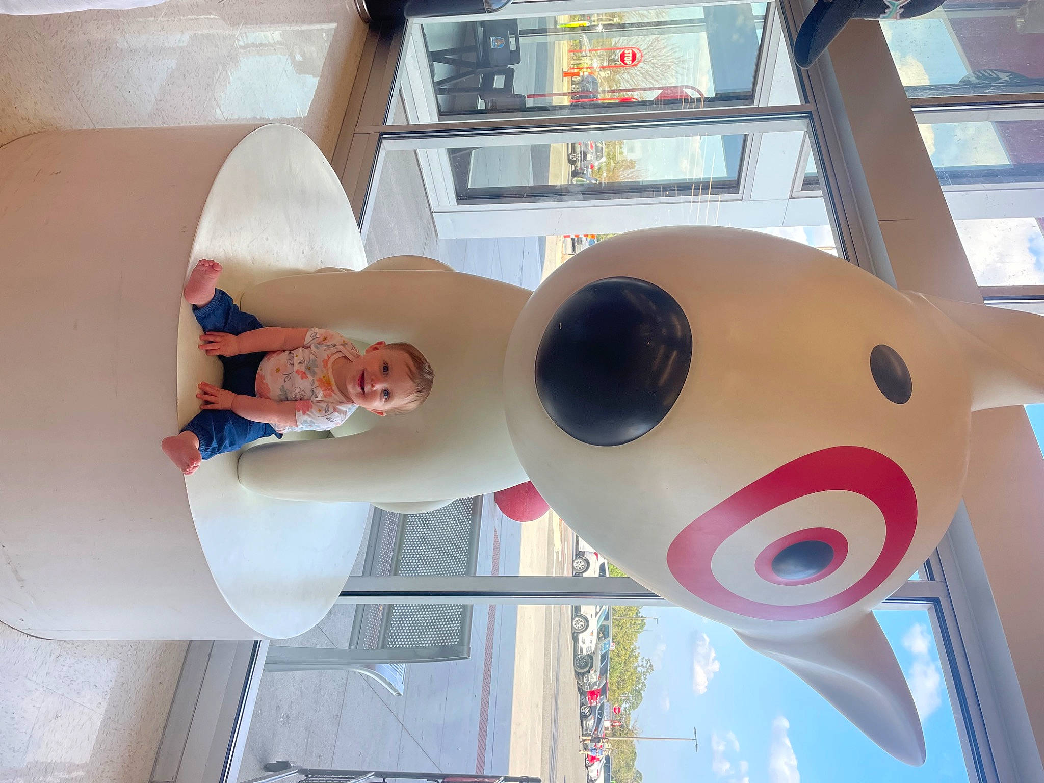 Everlee is registered to the contest to win money with this photo: art, carmine, elbow, fun, hat, human_leg, joy, leisure, person, recreation, red, smile, thigh, vacation, window