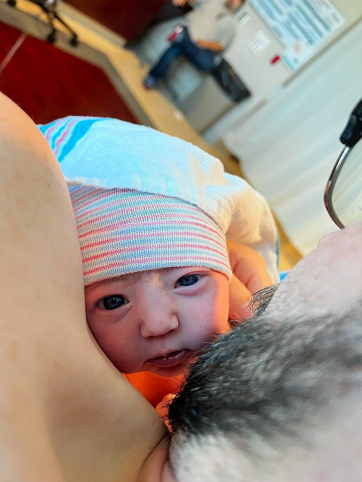 Lydia joined the competition — help win amazing prizes! abdomen, baby, cap, chest, child, comfort, eye, eyelash, fashion_accessory, fun, fur, happy, headwear, human_leg, joint, knit_cap, leisure, neck, person, skin