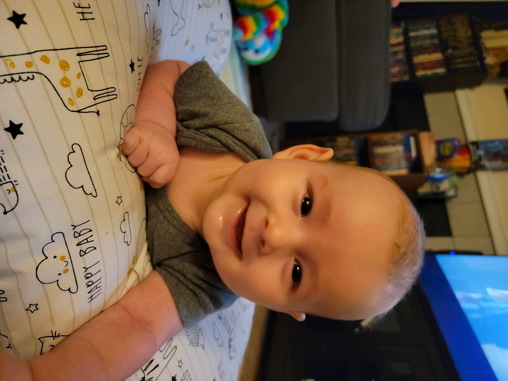 Gambit joined the competition — help win amazing prizes! cheek, child, eyelash, finger, forehead, fun, hairstyle, happy, joy, mouth, nail, nose, person, play, room, shelf, skin, sleeve, smile, t_shirt