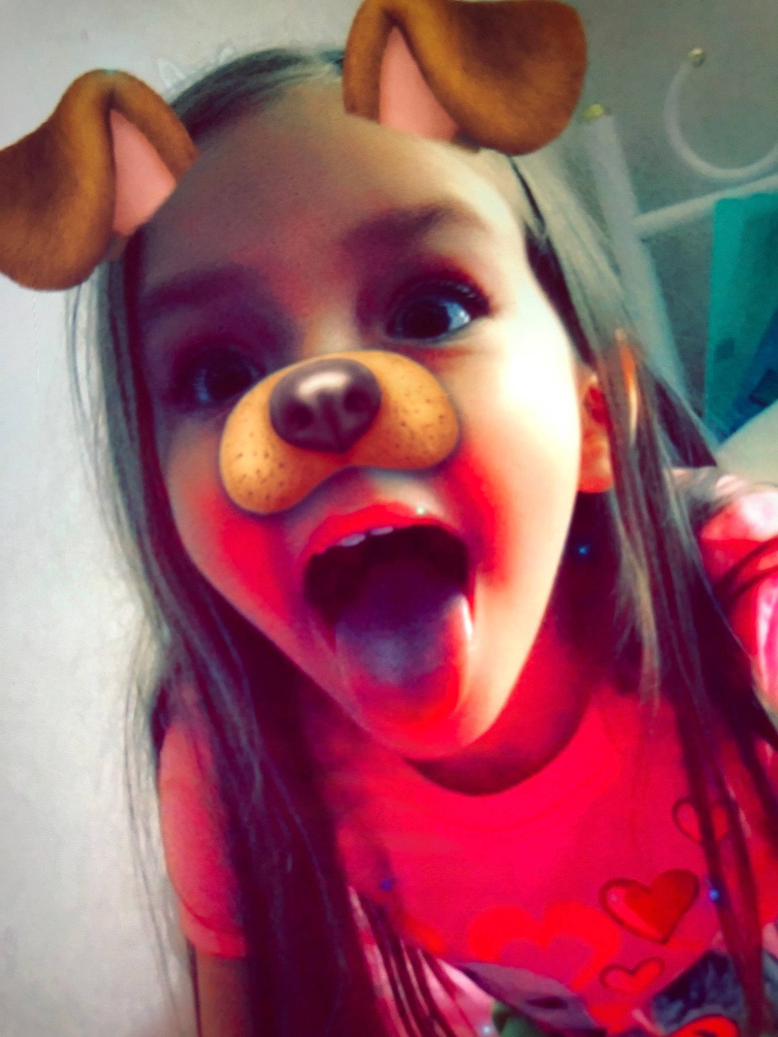 Macy is registered to the contest to win money with this photo: cheek, child, chin, cool, ear, eye, face, facial_expression, fun, happy, head, lip, mouth, neck, nose, organ, person, selfie, smile, tongue