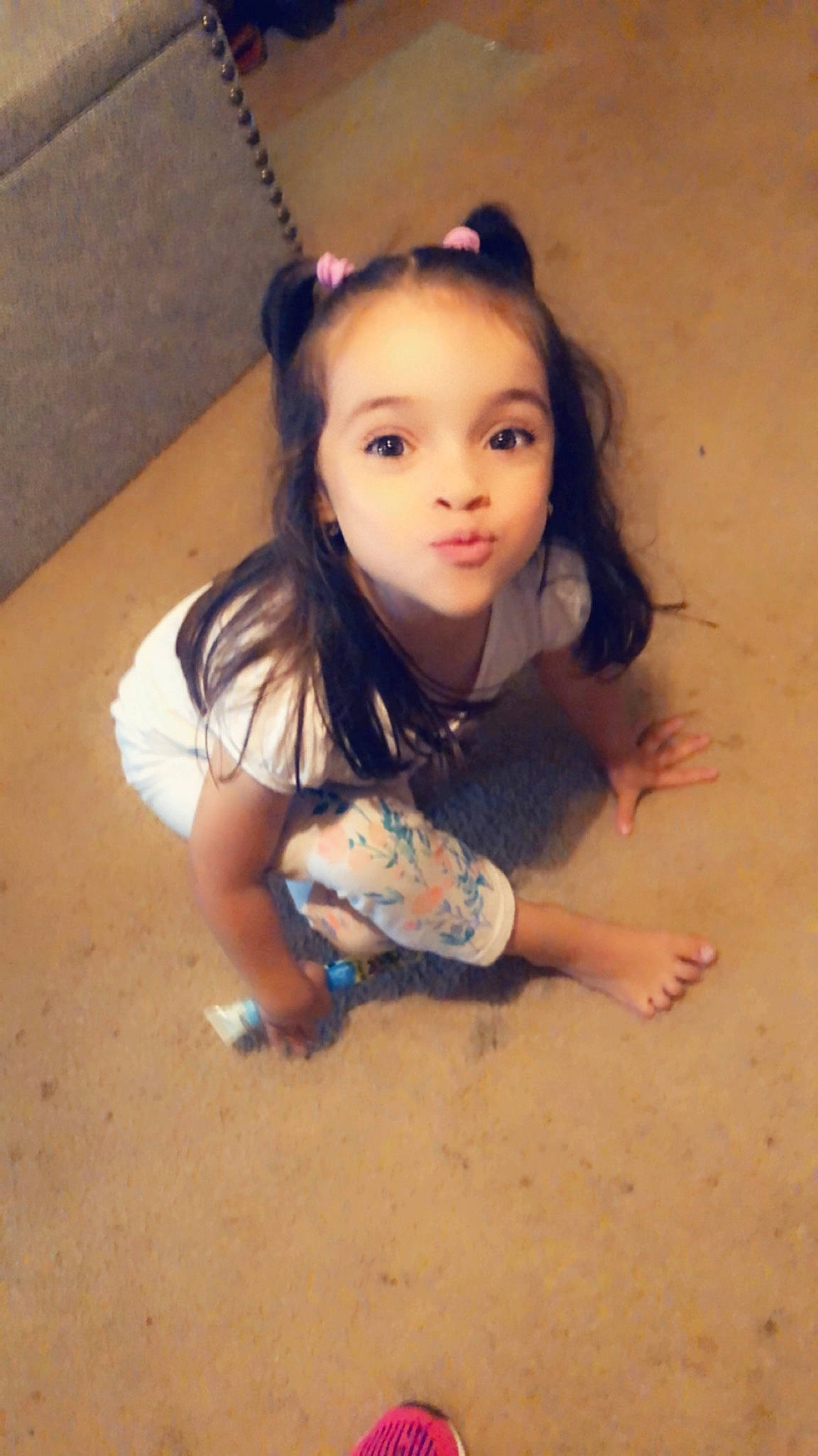 Brianney is registered to the contest to win money with this photo: black_hair, cheek, child, neck, person, skin