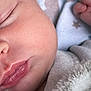 baby, sleeping, close_up, face, skin, blanket, hand, peaceful, infant, newborn, cozy, soft, cute, lips, nose, eyelashes, fingers, warm, rest, heart_emoji