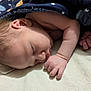 Bryson is registered to the contest to win money with this photo: baby, sleeping, blanket, infant, face, hand, fist, skin, cozy, soft, peaceful, closeup, newborn, cute, rest, child, portrait, indoors, warm, comfort