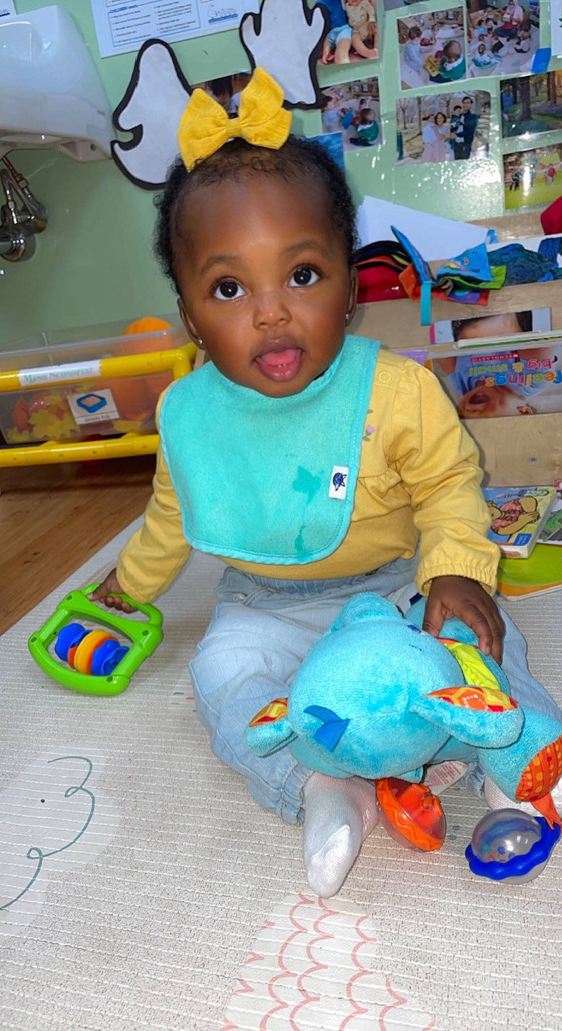 Kiyah is registered to the contest to win money with this photo: baby, baby_products, baby_toddler_clothing, baby_toys, child, face, fun, happy, head, kindergarten, leisure, person, play, product, room, sitting, skin, snapshot, toddler, toy