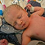 Kaiden joined the competition — help win amazing prizes! newborn, baby, sleeping, blanket, hospital, wristband, monitoring, wire, skin, face, hand, arm, infant, cozy, pattern, duck, closeup, rest, peaceful, child