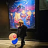 Darius a rejoint le concours — aidez-le/la à gagner de superbes lots ! child, balloons, indoor, movie_poster, super_mario, le_film, dark_background, walking, sneakers, casual_clothing, shadow, colorful, lighting, playful, young_boy, poster_art, floor, standing, person, entertainment