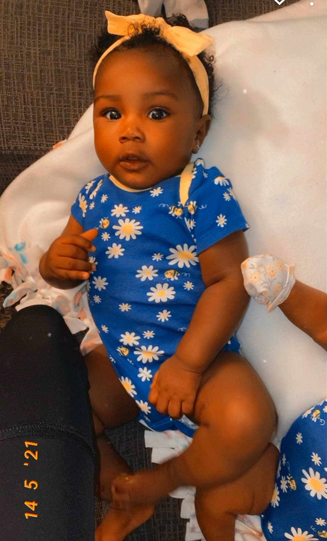 Rhyleigh joined the competition — help win amazing prizes! arm, azure, baby, baby_toddler_clothing, black, cheek, comfort, electric_blue, eye, finger, hairstyle, happy, head, organ, person, skin, sleeve, thumb, toddler, watch