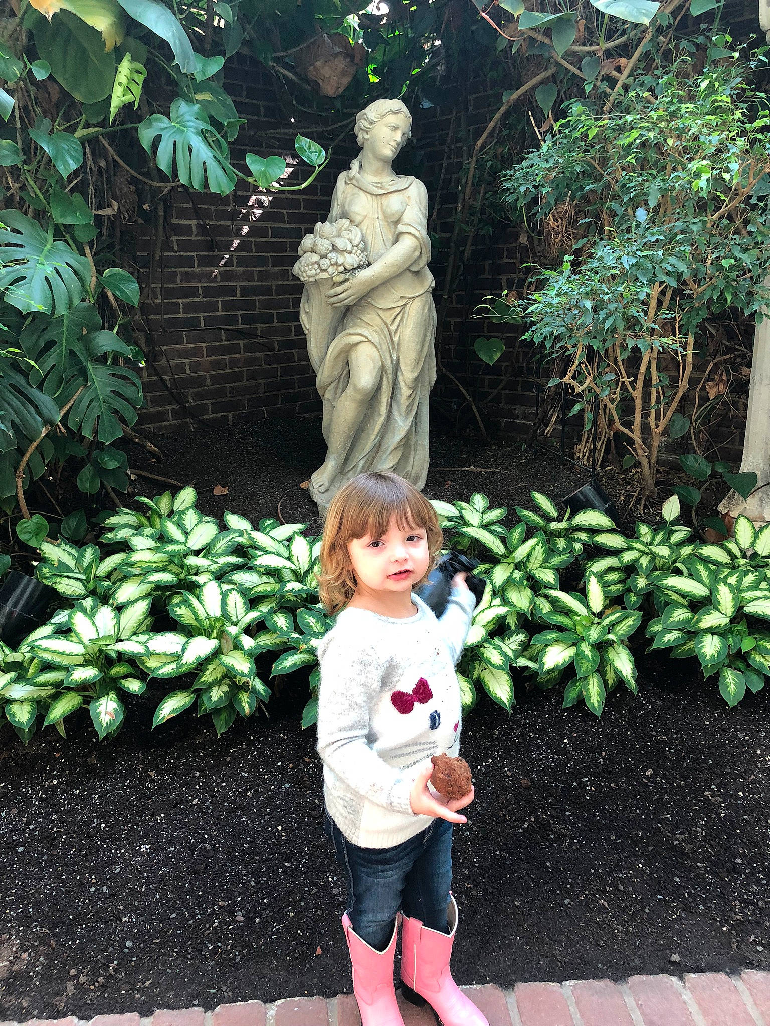 Ayva joined the competition — help win amazing prizes! art, botanical_garden, botany, garden, grass, green, lawn_ornament, leaf, leisure, monument, person, plant, sculpture, shrub, snapshot, standing, statue, stone_carving, tourism, tree