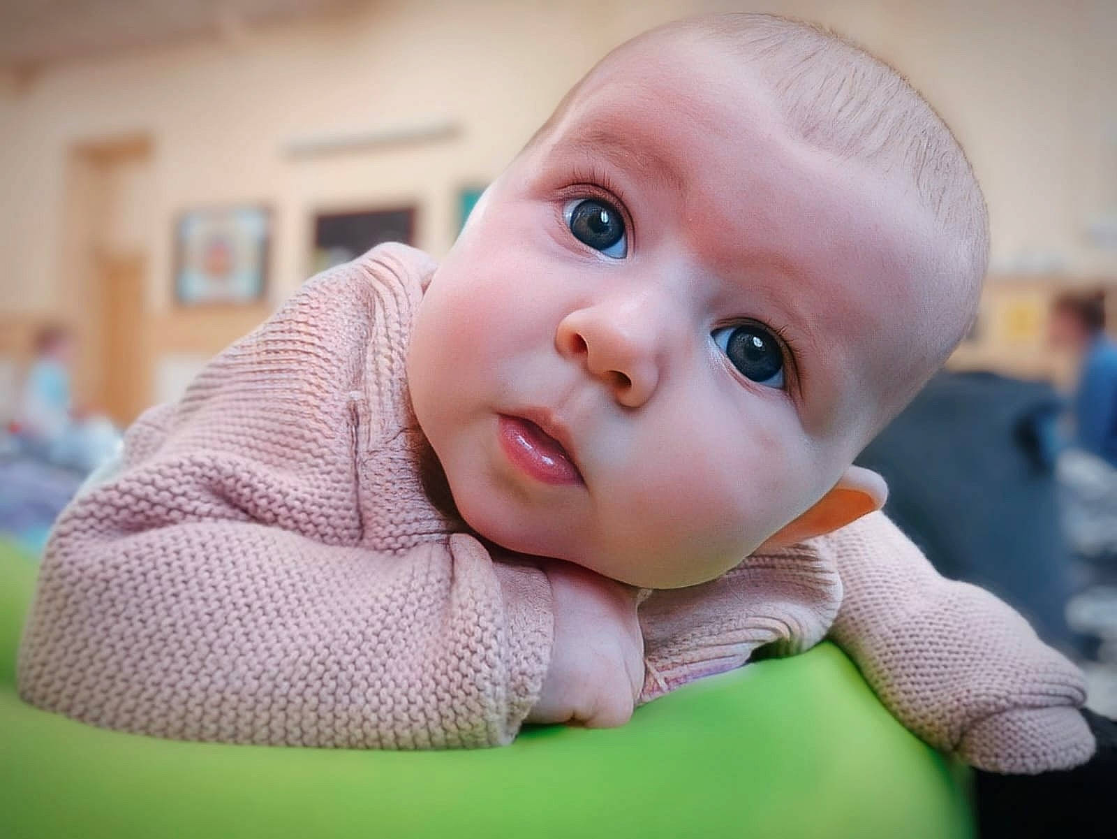 Eloise is registered to the contest to win money with this photo: baby, baby_crawling, baby_toddler_clothing, cheek, child, close_up, comfort, eyebrow, eyelash, flooring, fun, happy, iris, nose, person, product, sitting, skin, sleeve, toddler