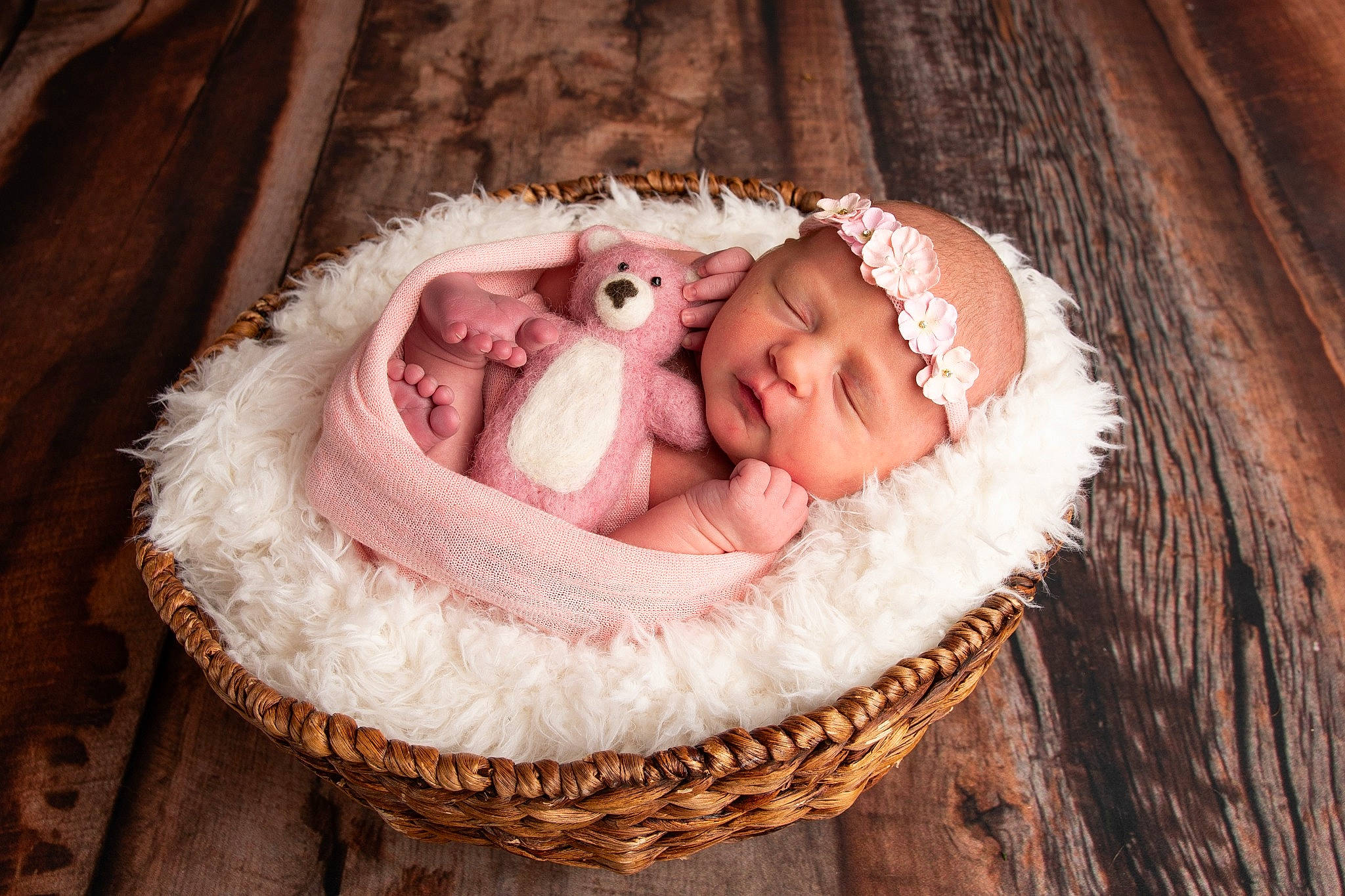 Abriella joined the competition — help win amazing prizes! baby, baby_products, baby_sleeping, basket, child, fur, headwear, infant_bed, person, photograph, photography, pink, product, sleep, toddler, wicker