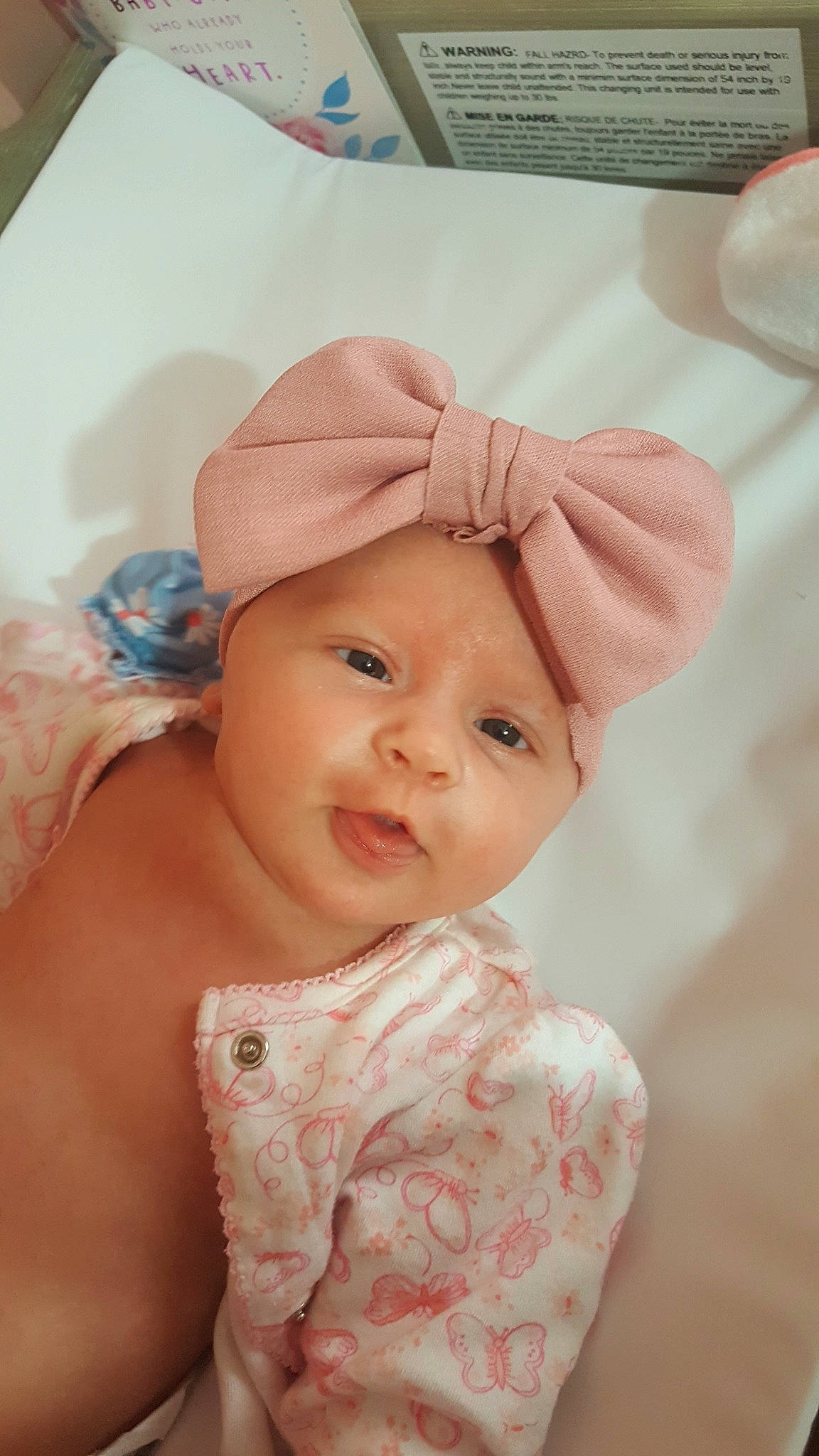 Abriella joined the competition — help win amazing prizes! baby, cheek, child, fashion_accessory, hat, head, headgear, person, pink, skin, toddler