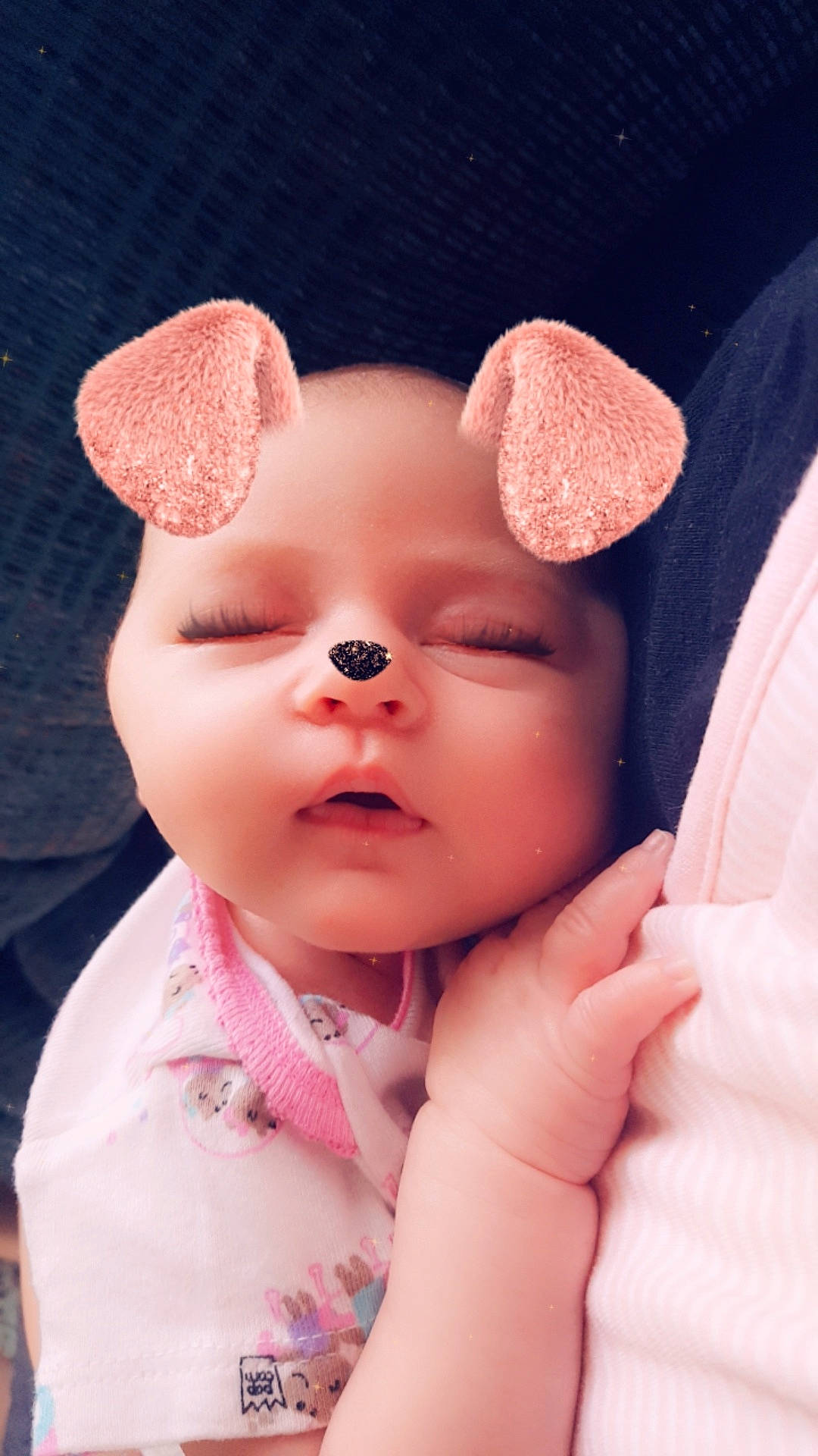 Abriella is registered to the contest to win money with this photo: baby, cheek, child, ear, eye, face, forehead, head, lip, nose, organ, person, pink, skin, snout, toddler