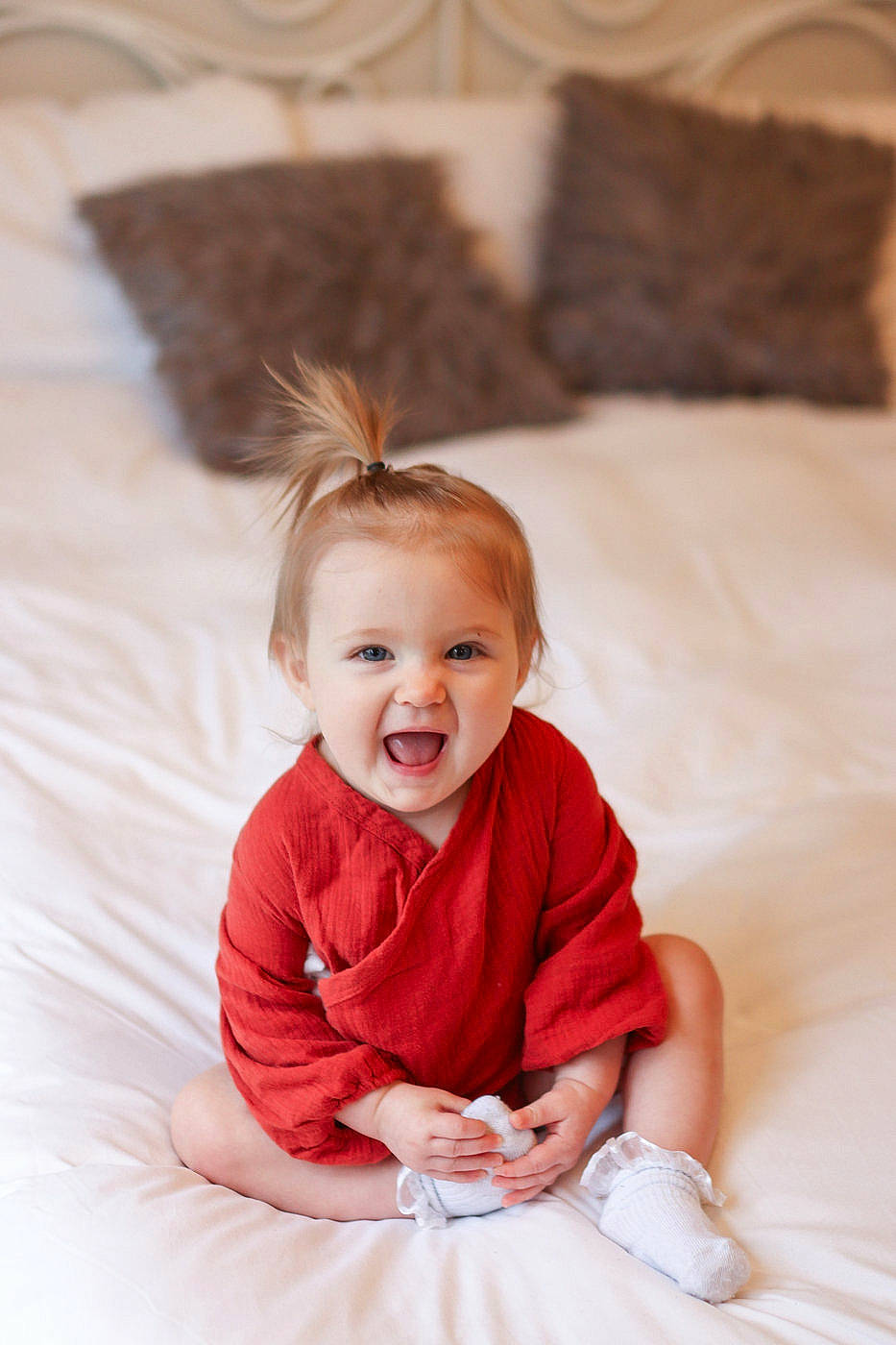 Gracelyn joined the competition — help win amazing prizes! baby, baby_toddler_clothing, comfort, dress, event, flash_photography, flooring, fun, hair, hairstyle, happy, jewellery, linens, person, pink, skin, sleeve, smile, textile, toddler