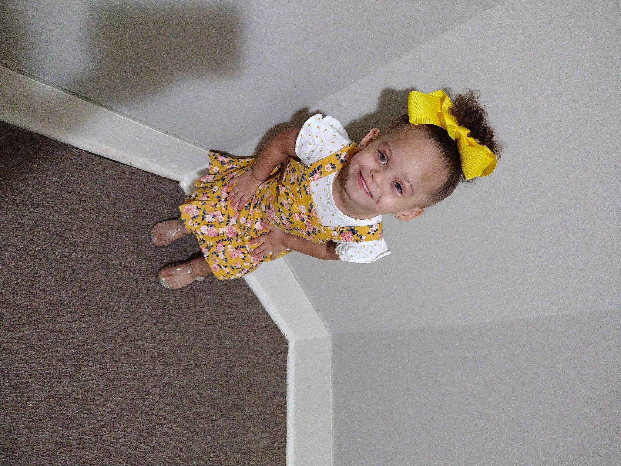 Winter is registered to the contest to win money with this photo: baby, baby_laughing, baby_toddler_clothing, child, flooring, fun, happy, joy, person, sleeve, smile, toddler