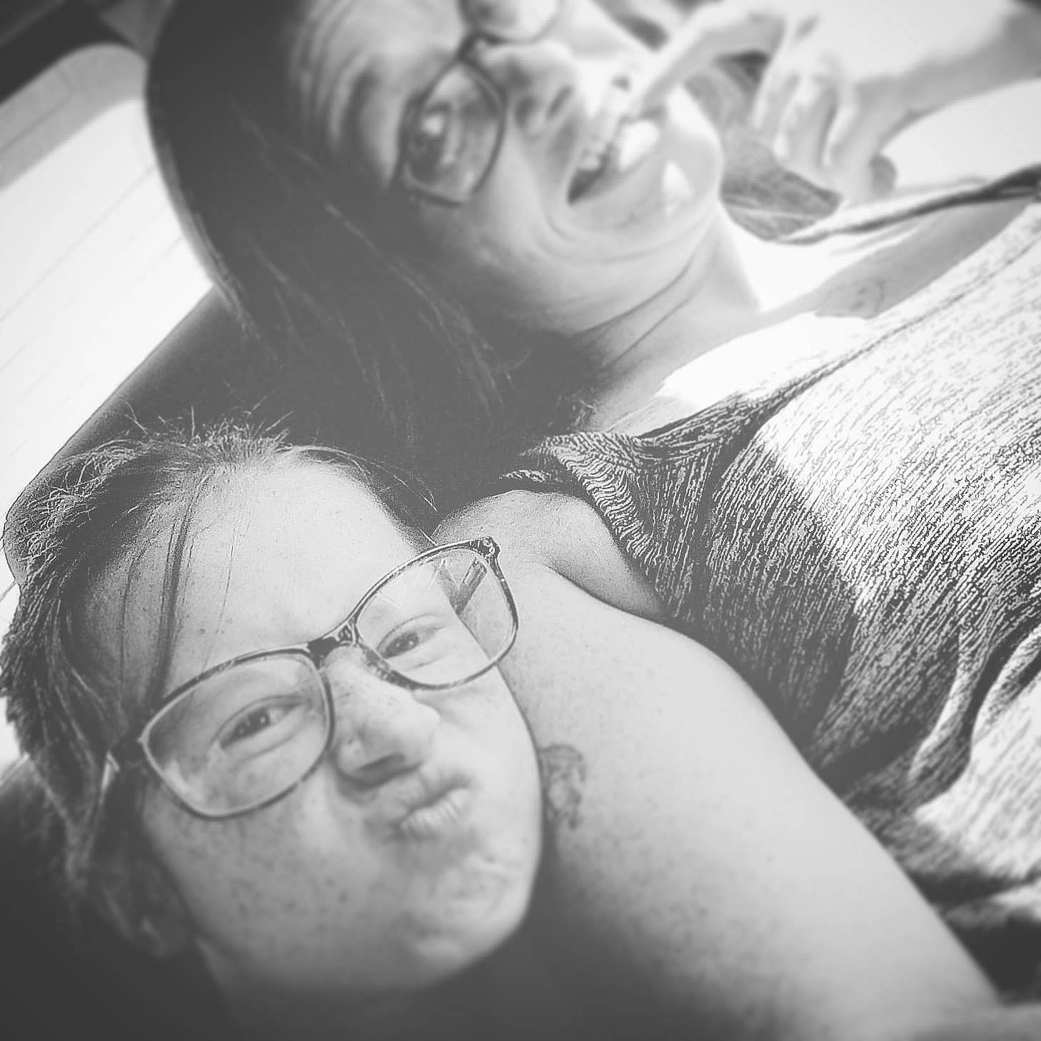 Savannah is registered to the contest to win money with this photo: arm, black, black_and_white, chest, comfort, elbow, eyewear, flash_photography, gesture, glasses, happy, monochrome, monochrome_photography, mouth, organ, person, shoulder, smile, style, trunk