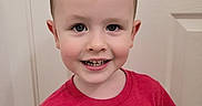 Phoenix joined the competition — help win amazing prizes! child, boy, smiling, tshirt, red_clothing, spiderman, short_hair, indoors, door, portrait, cute, happy, casual_clothing, young, person, standing, face, eyebrows, skin, head