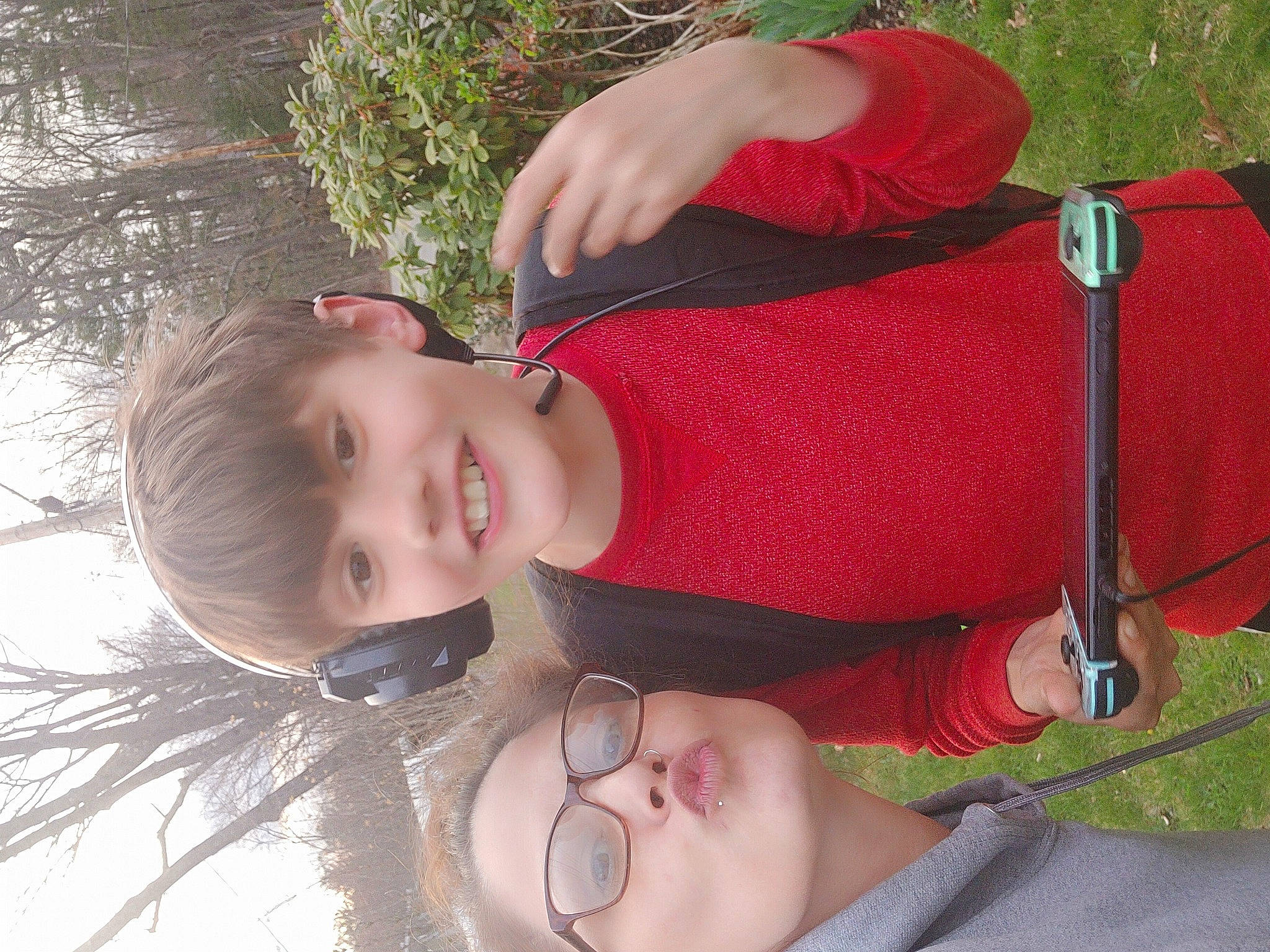 William joined the competition — help win amazing prizes! child, facial_expression, finger, fun, gesture, grass, green, happy, human_body, joint, joy, leisure, organ, people_in_nature, person, photograph, plant, recreation, red, smile