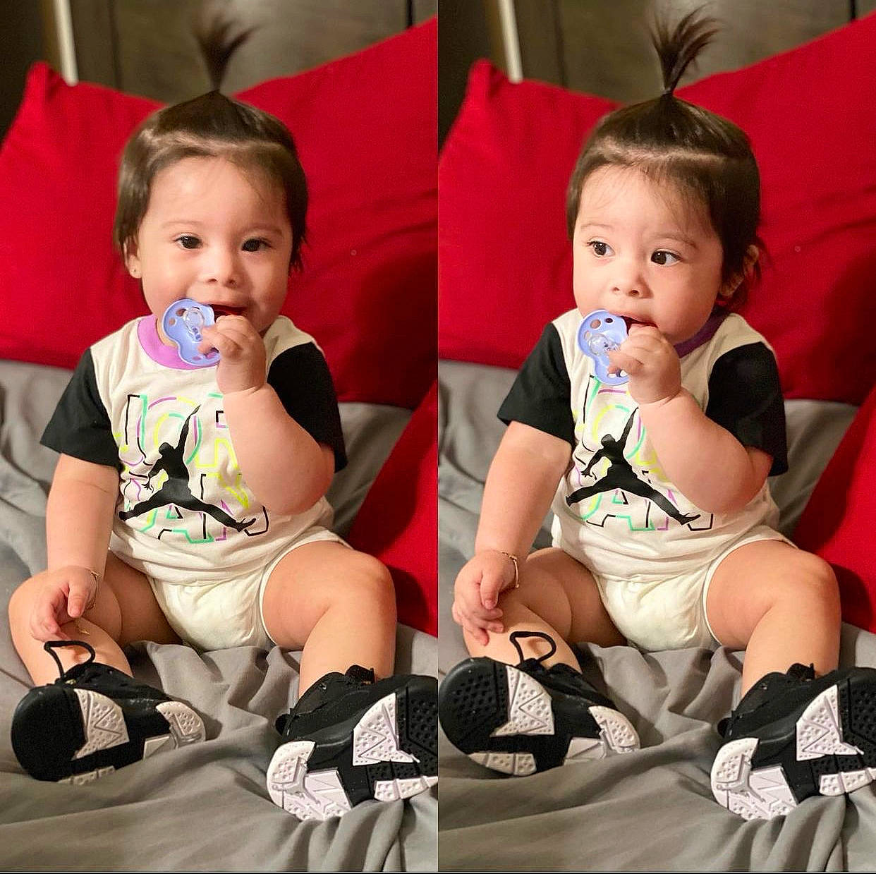 Arai joined the competition — help win amazing prizes! baby, baby_toddler_clothing, beauty, cheek, child, comfort, facial_expression, finger, fun, hairstyle, happy, human, lap, people, person, photograph, product, skin, snapshot, thigh