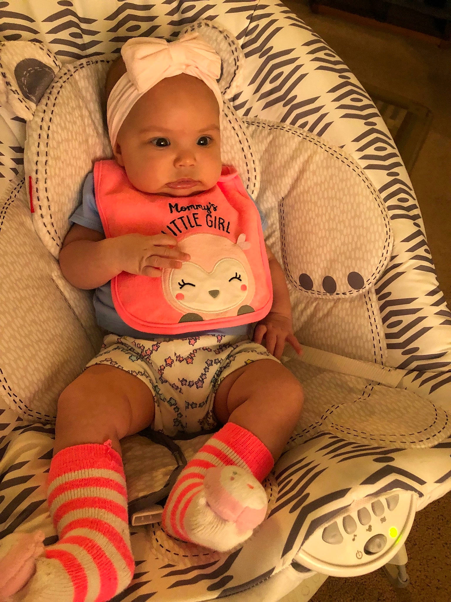 Kaylie is registered to the contest to win money with this photo: baby, baby_products, baby_toddler_clothing, cheek, child, leg, person, pink, skin, toddler