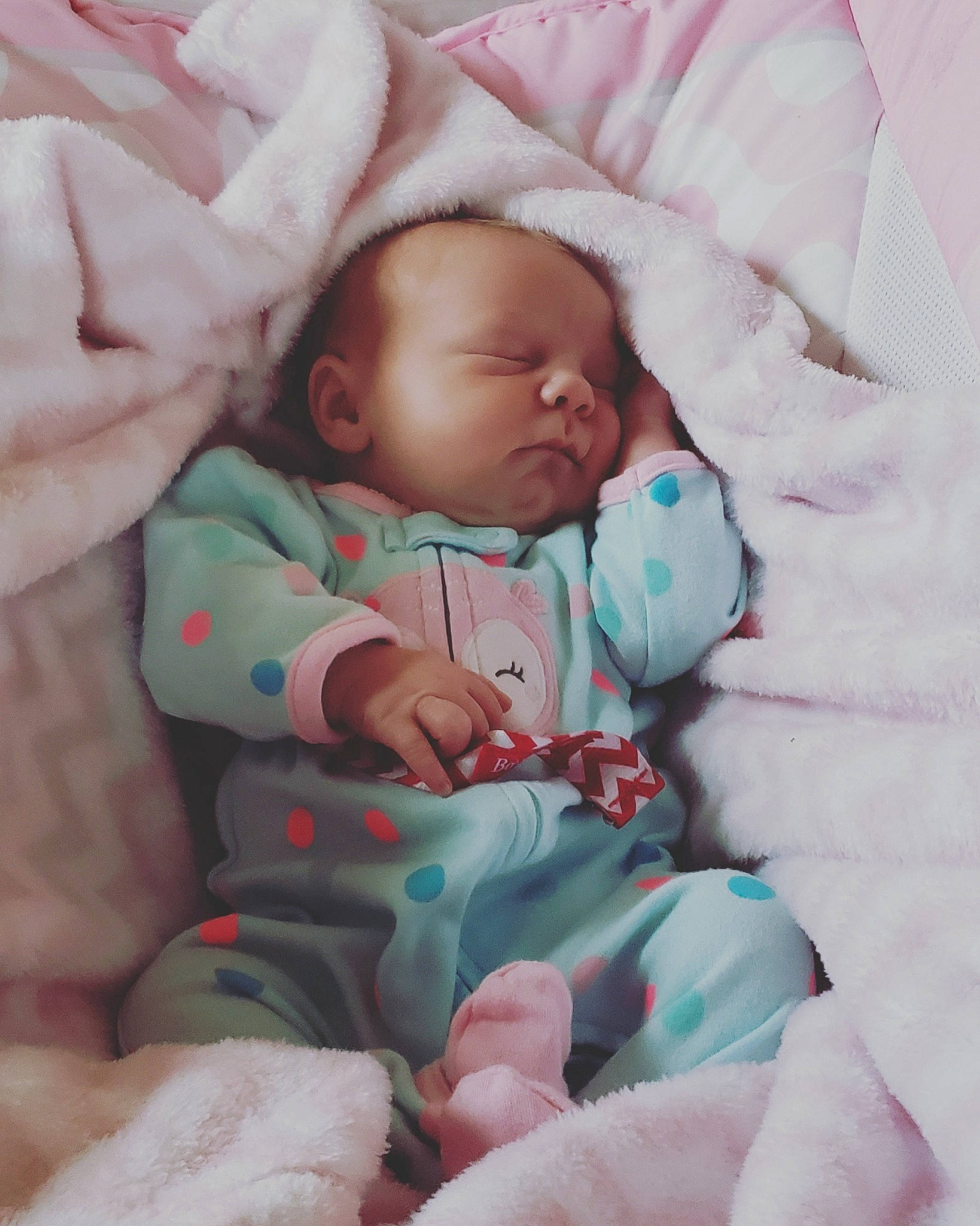 Jacey joined the competition — help win amazing prizes! baby, baby_sleeping, bedtime, birth, blanket, cheek, child, finger, hand, person, skin