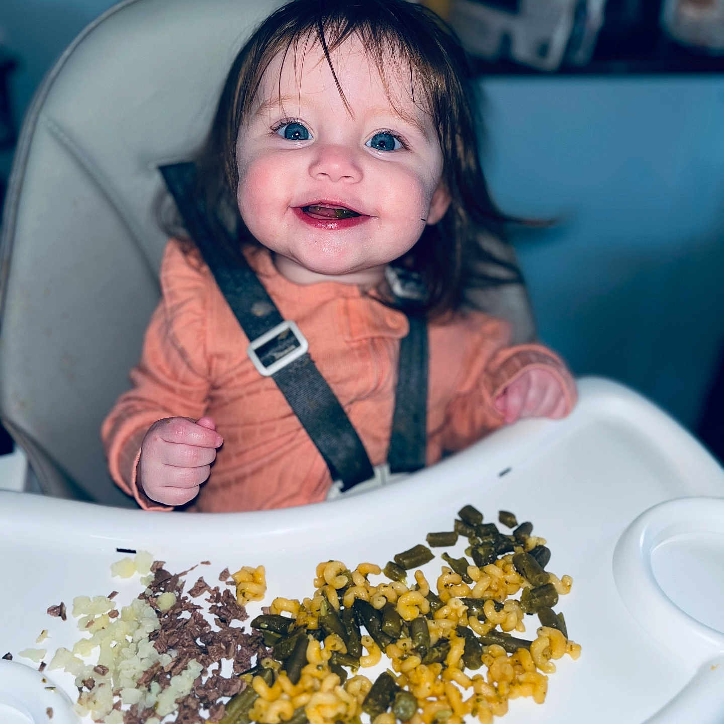 Iyvanah joined the competition — help win amazing prizes! baby, babylaughing, breakfast, cutlery, dish, eating, face, food, foodpresentation, furniture, happy, head, lunch, meal, person, photography, portrait, smile, snack, spoon