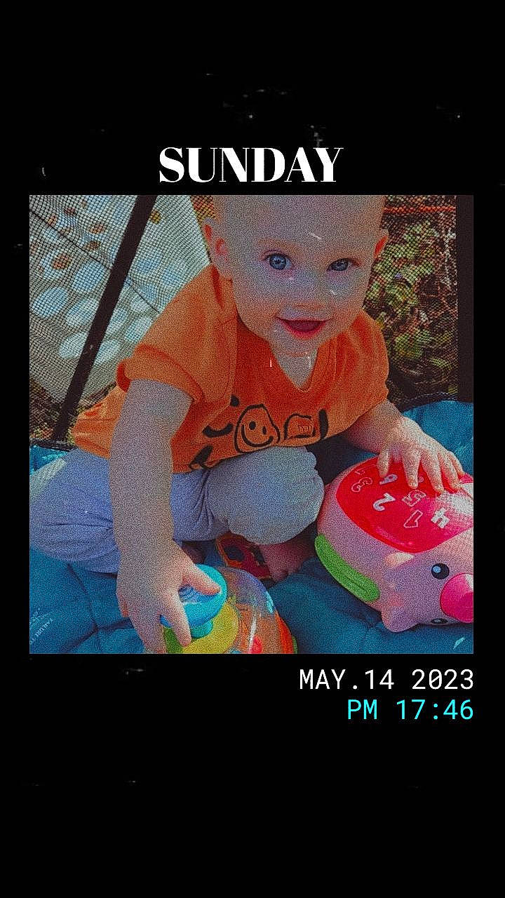 Bryce'Lee joined the competition — help win amazing prizes! advertising, baby, baby_toddler_clothing, child, display_device, electronic_device, flash_photography, flat_panel_display, font, gadget, happy, magenta, multimedia, output_device, person, photo_caption, pink, t_shirt, tablet_computer, television_set