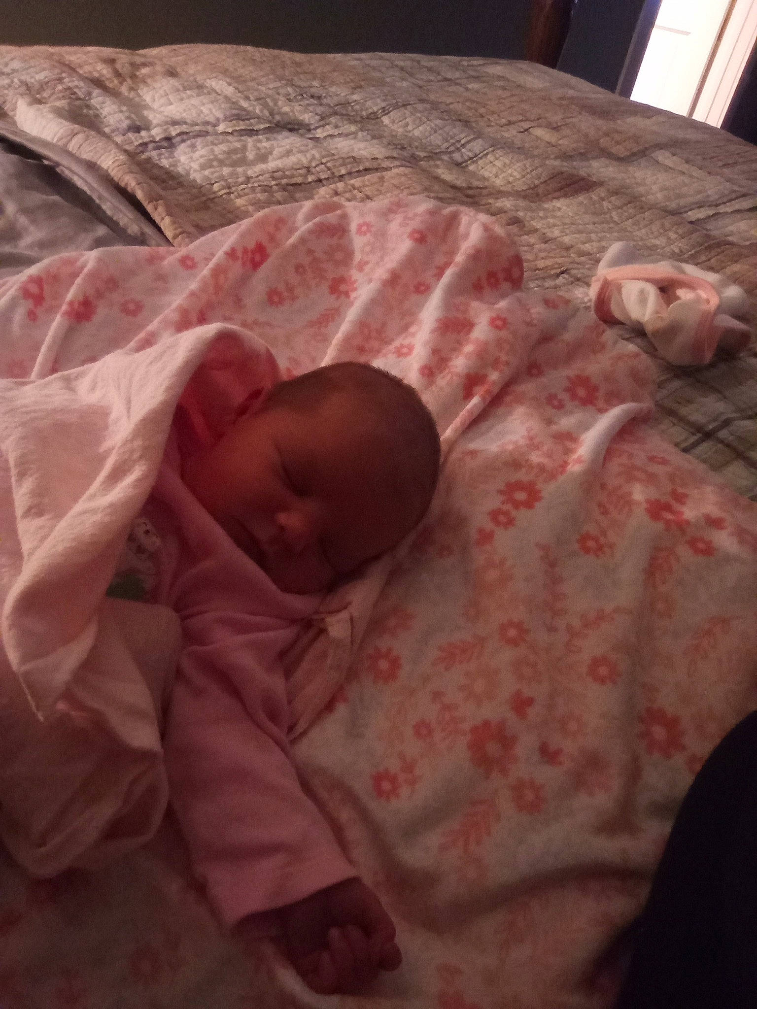 Rebecca joined the competition — help win amazing prizes! baby, baby_products, baby_safety, baby_sleeping, baby_toddler_clothing, bed, bed_sheet, bedding, bedtime, child, comfort, duvet, human_body, infant_bed, linens, nap, person, pink, room, toddler