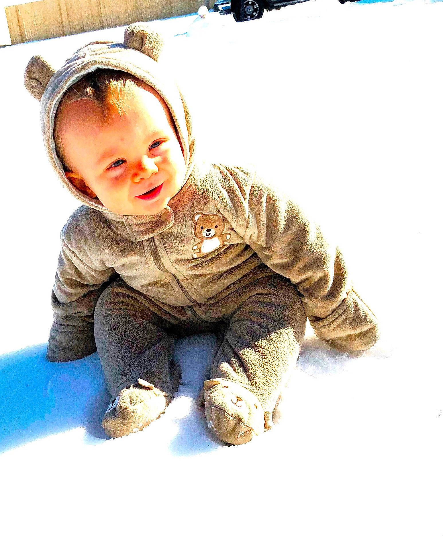 Journey is registered to the contest to win money with this photo: boy, child, infant, outerwear, person, product, toddler